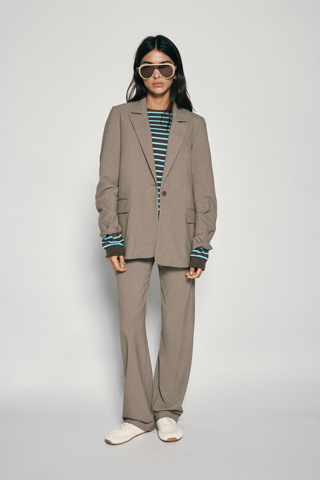 Basic blazer — Mole brown