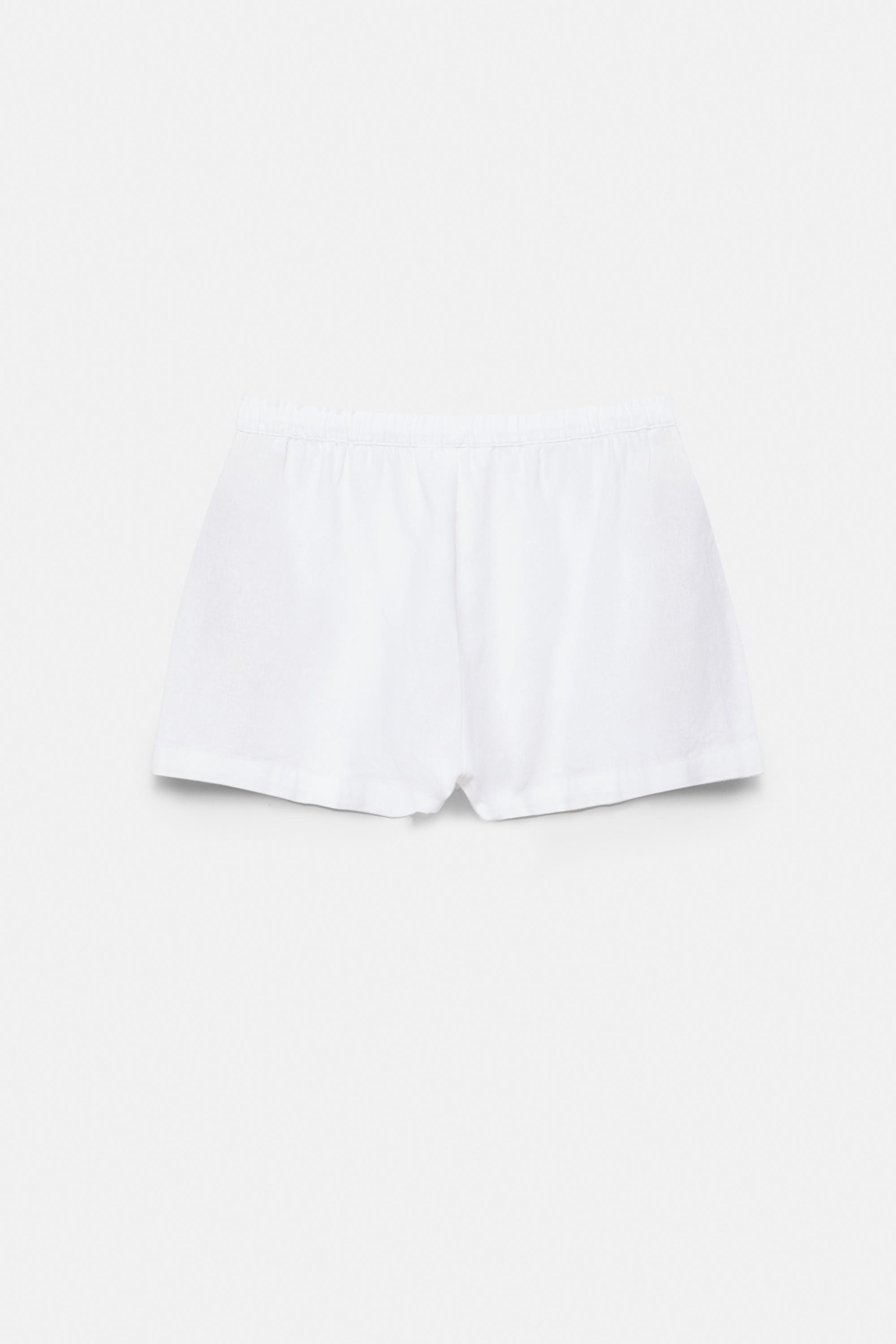 Ketenli şort - Görsel 4