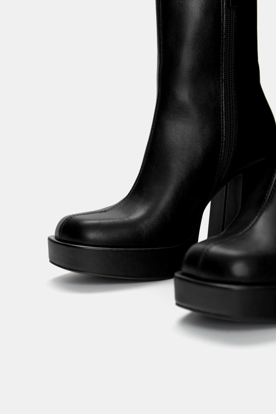 Plataforma Pull Botin Hebillas Pull And Bear Botines Tacon Botines