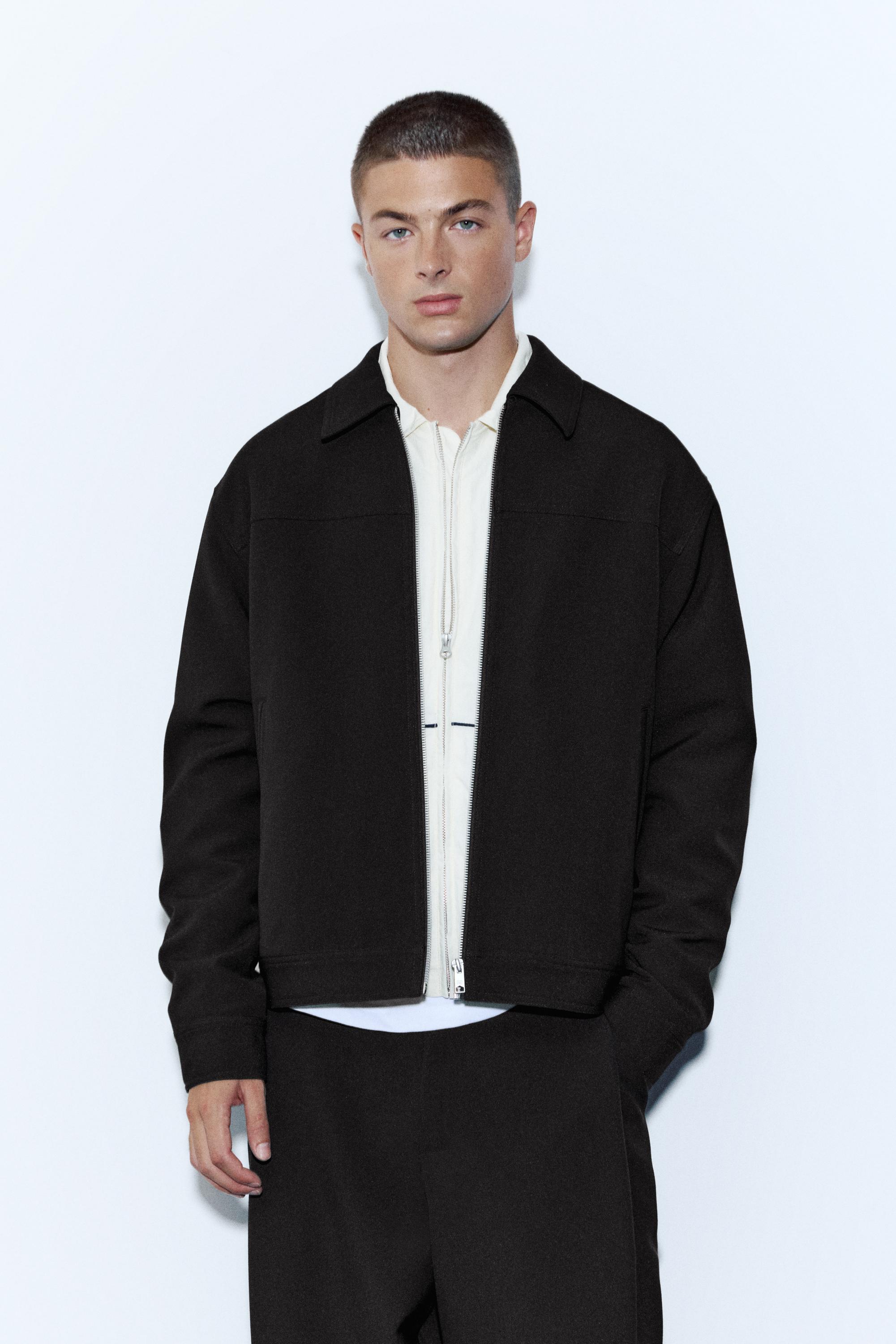 Pull&Bear Fermuarlı tailored fit ceket görsel 8
