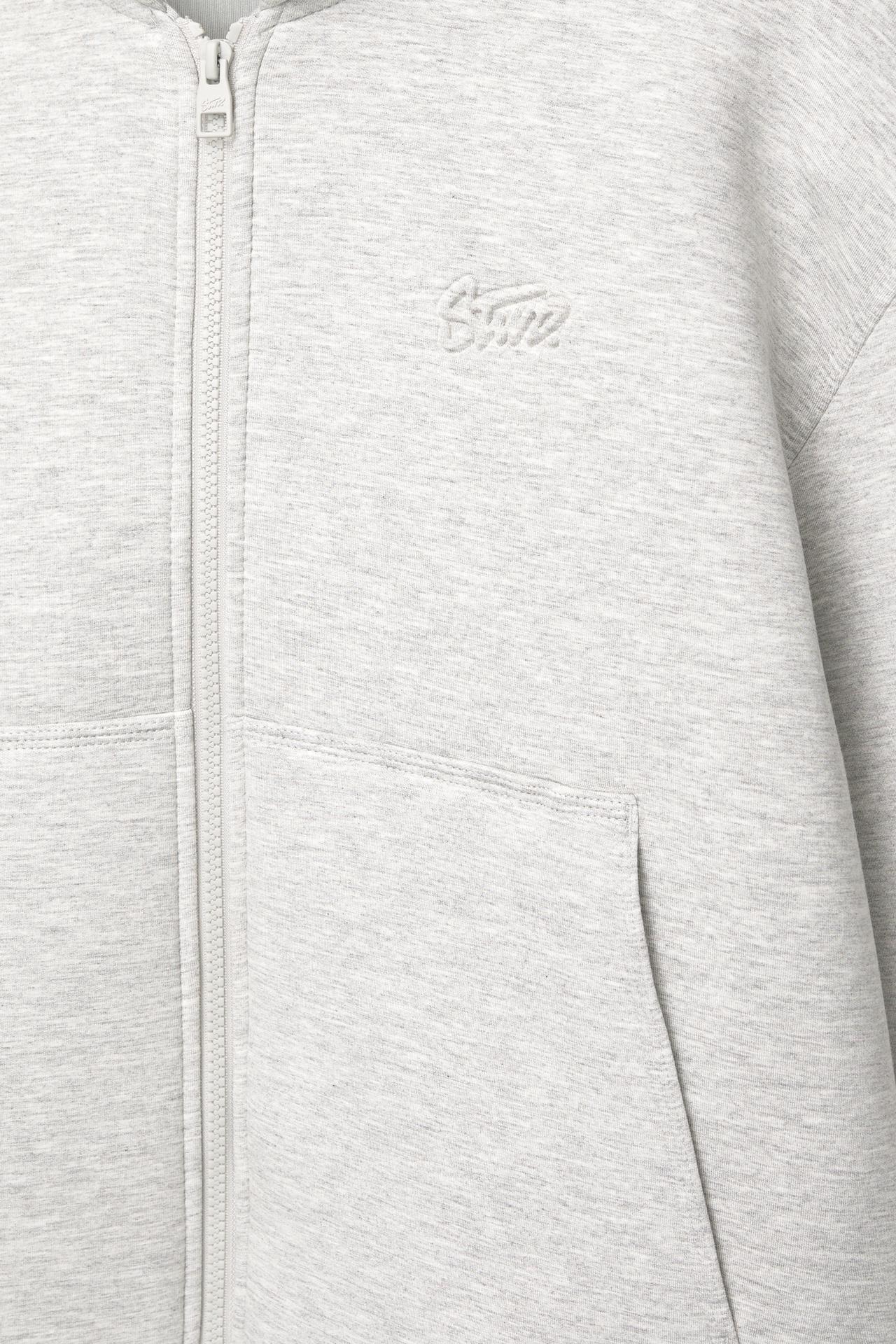 Neoprene-effect hoodie — Grey