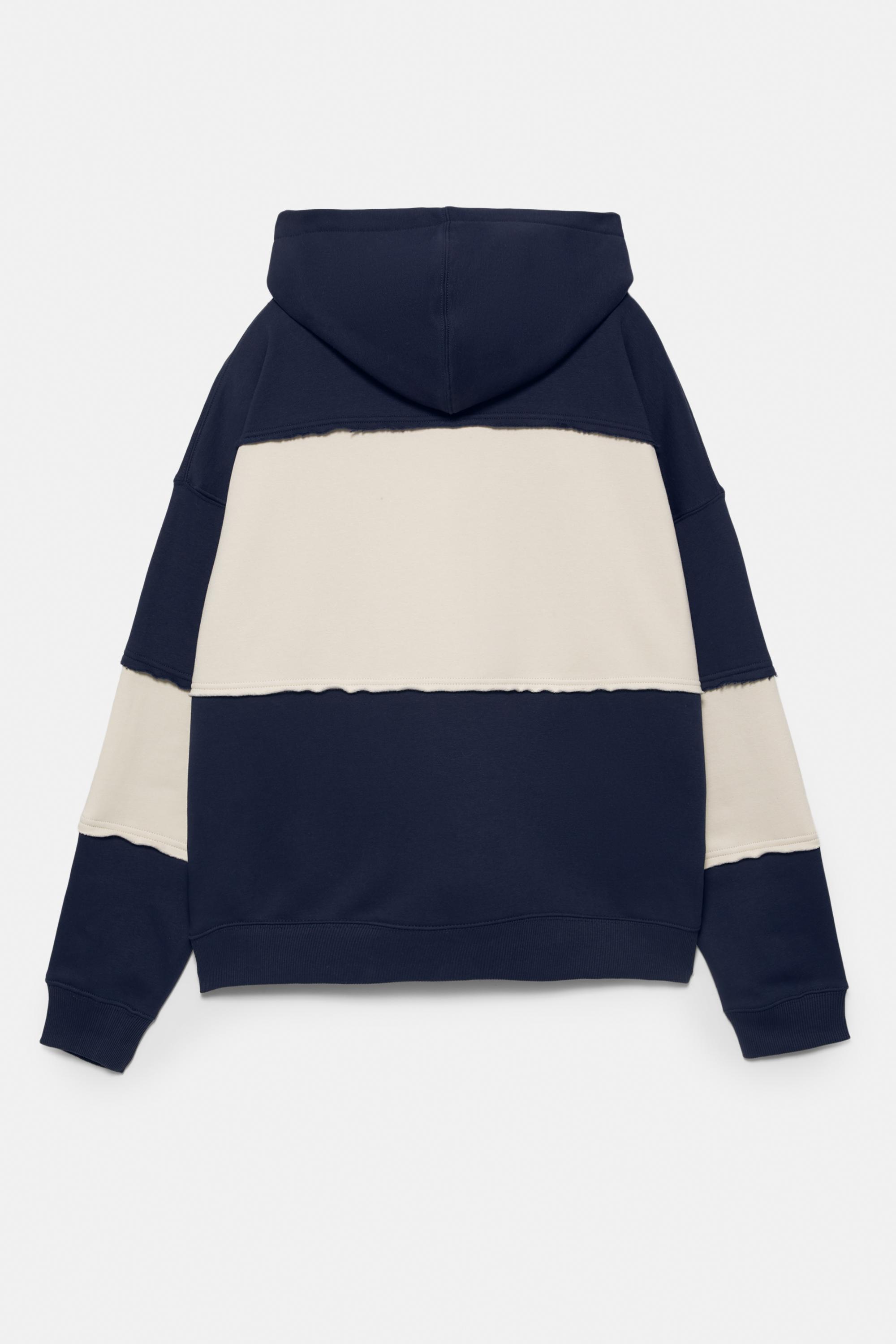 Panelli kapüşonlu STWD Studio sweatshirt - Görsel 3