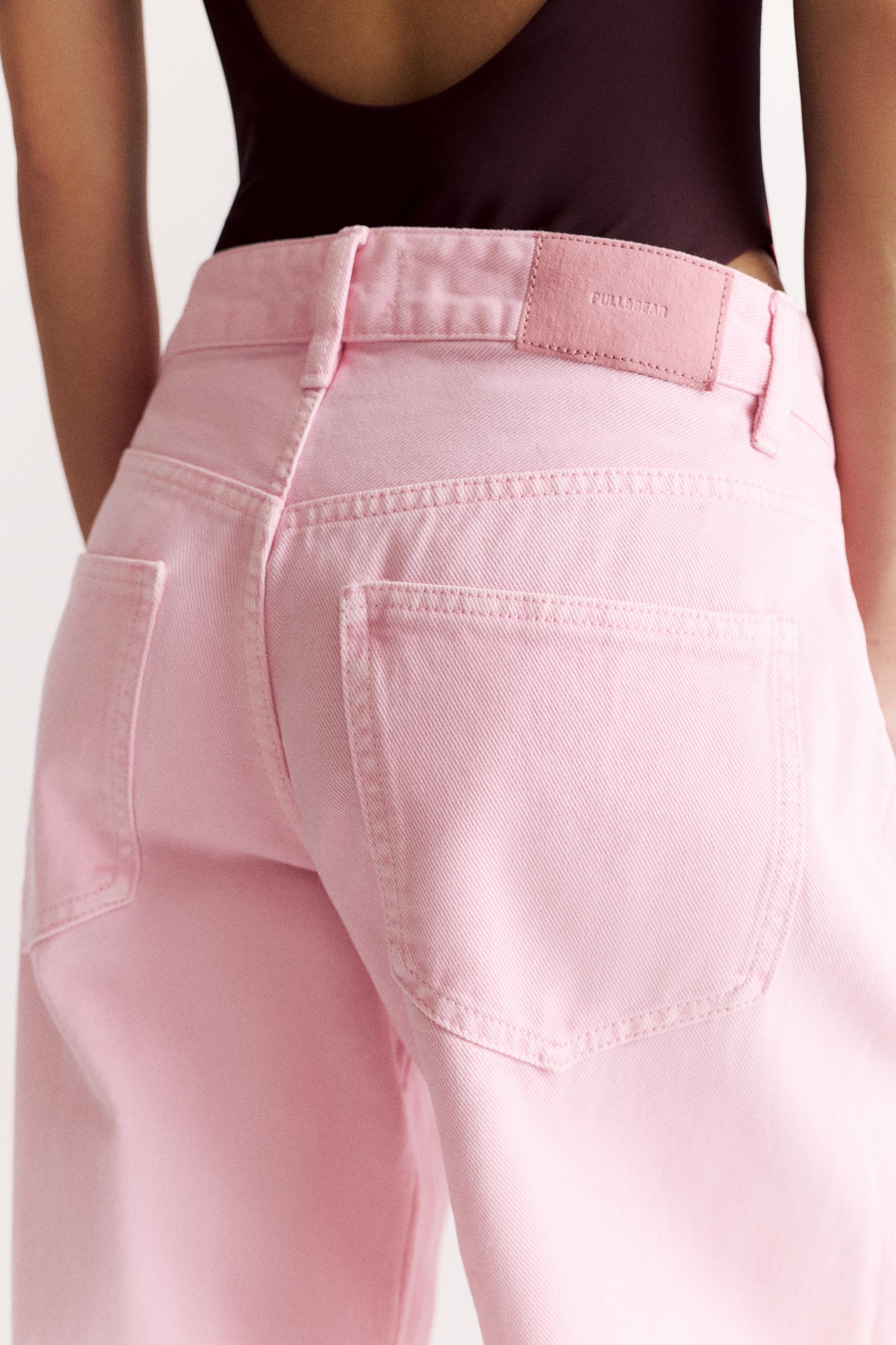 Pink barrel jeans — Pink