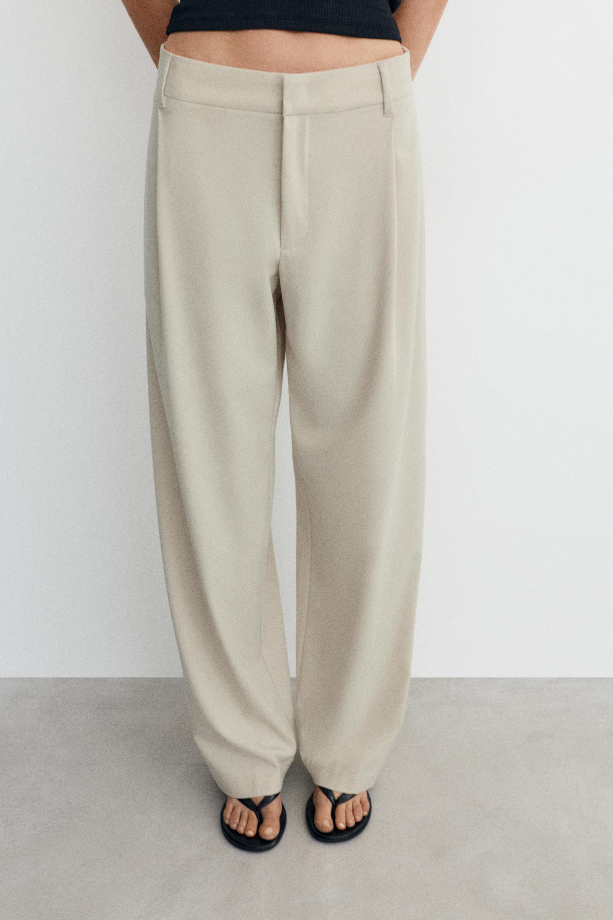 Darted smart trousers — Vanilla