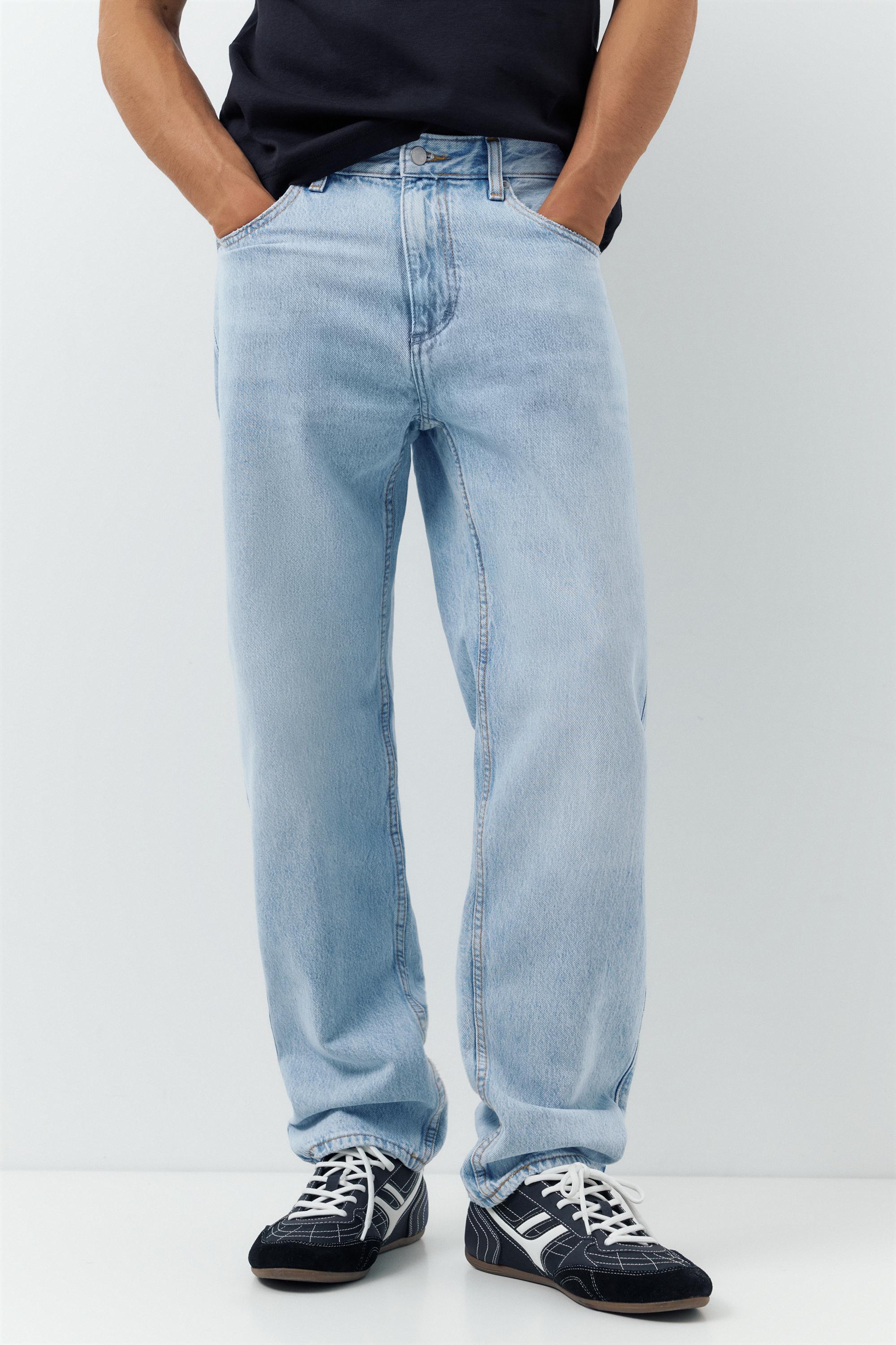 Straight-leg jeans — Pale indigo