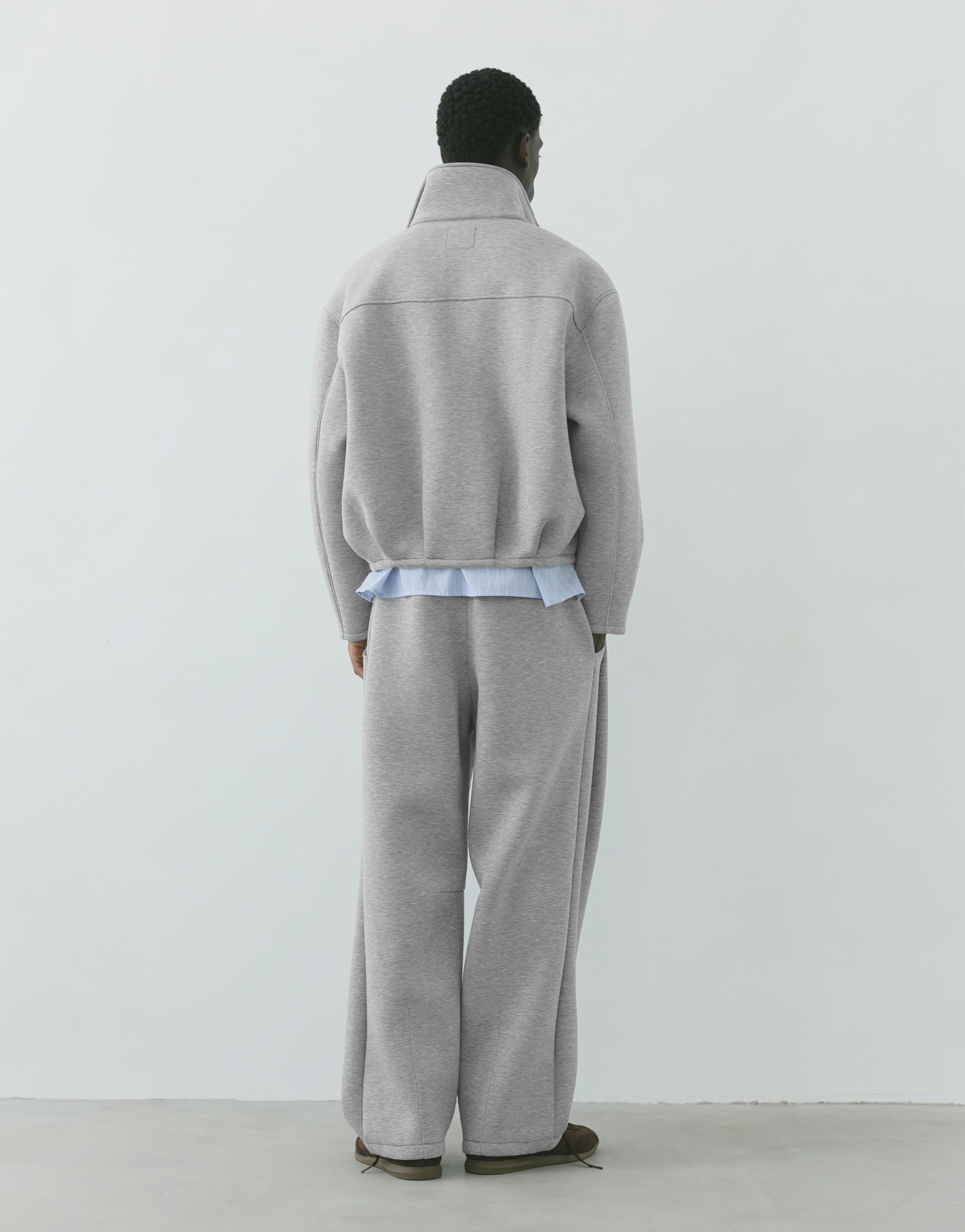Relaxed fit sweatpants — Grey marl