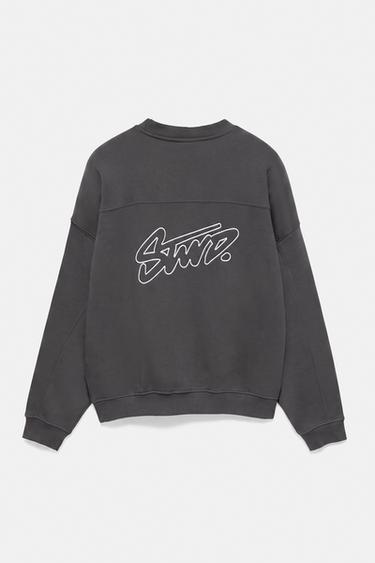 STWD boxy sweatshirt — Anthracite grey 7