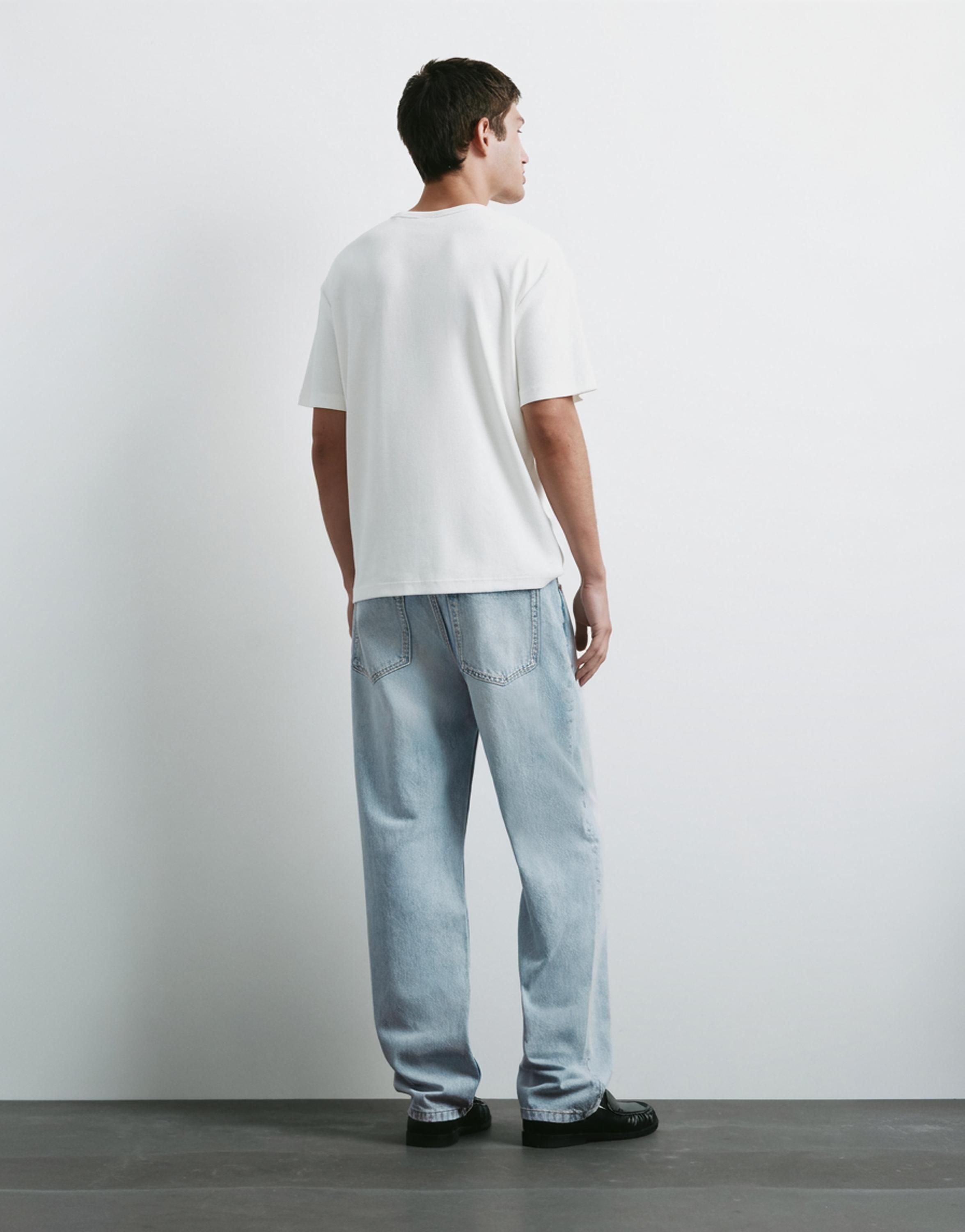 Straight-leg jeans — Pale indigo