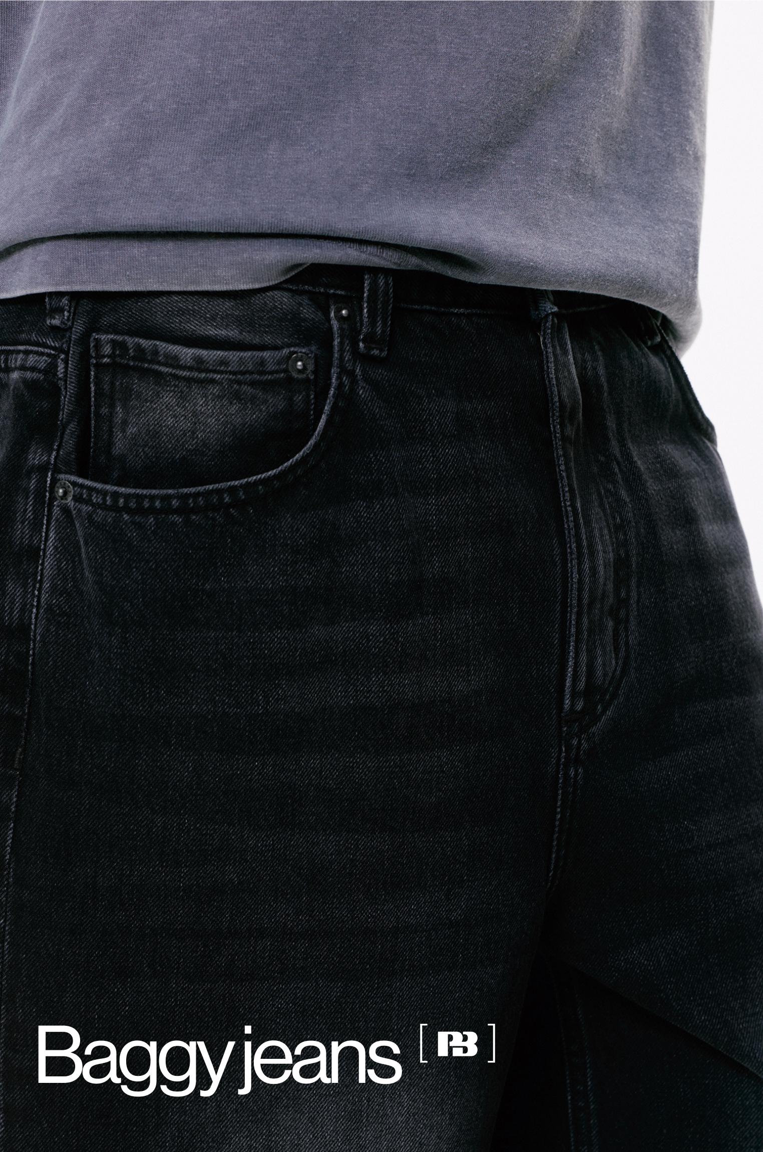 Baggy jeans — Faded black