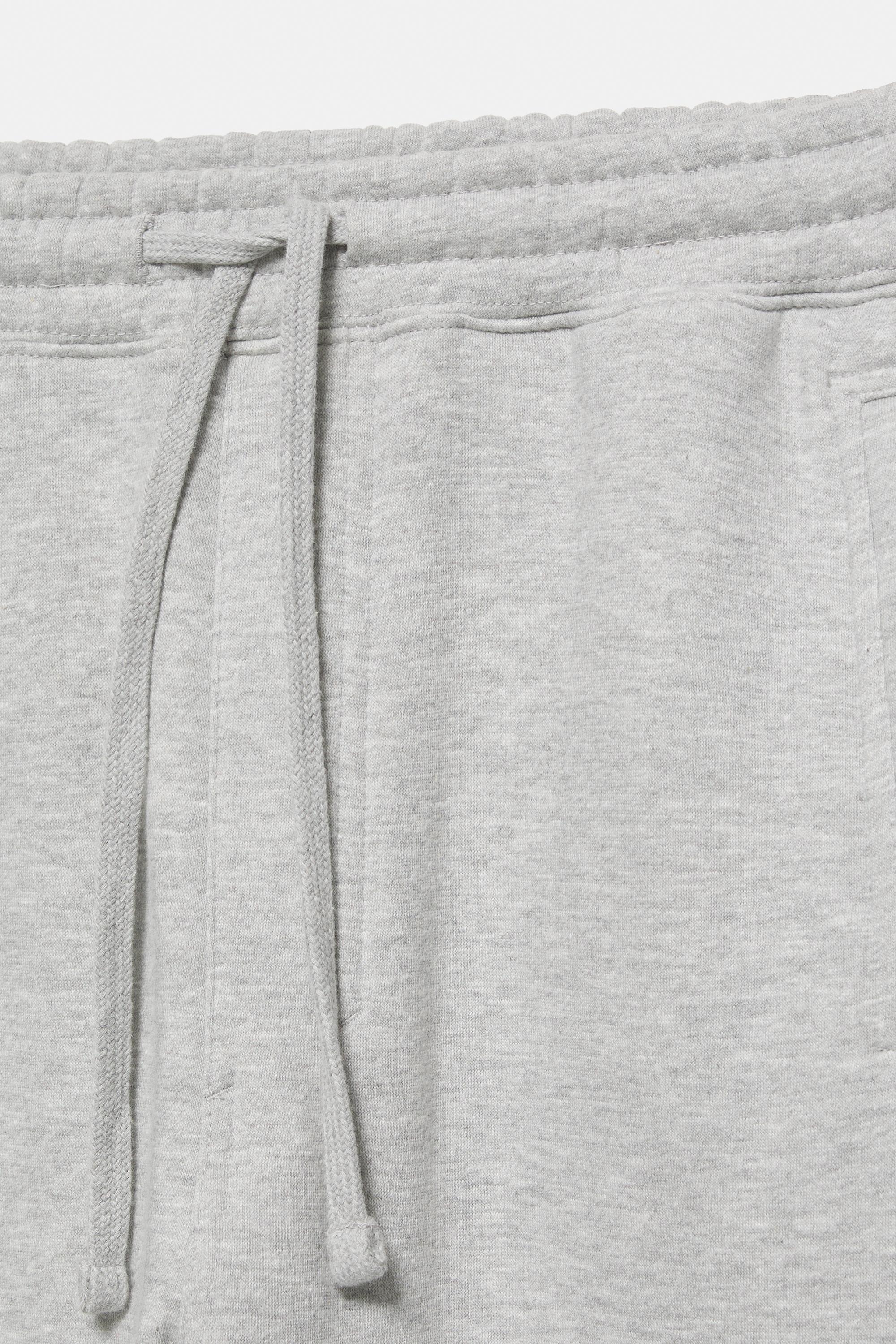 Baggy joggers — Grey marl