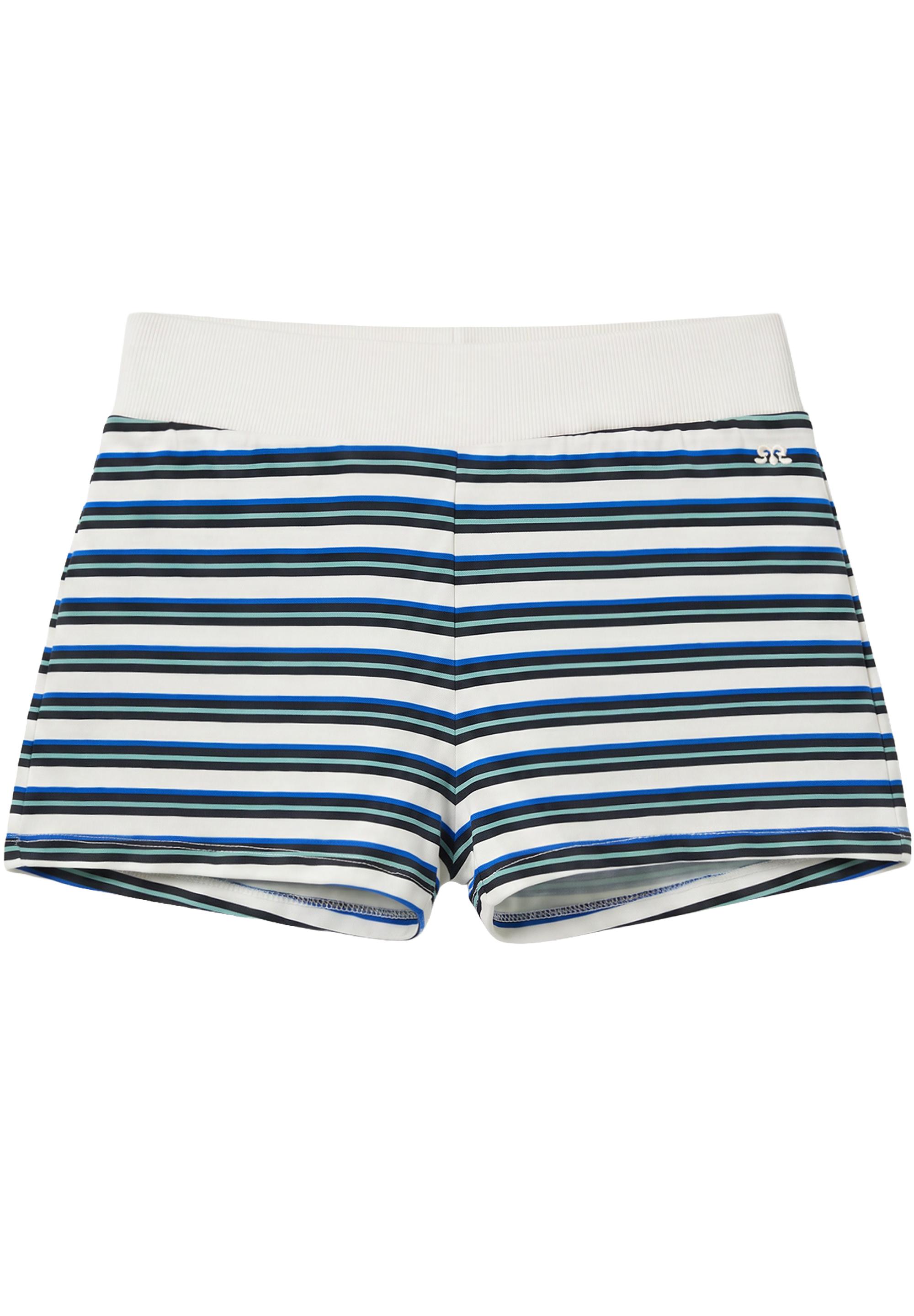 Striped shorts — Ecru