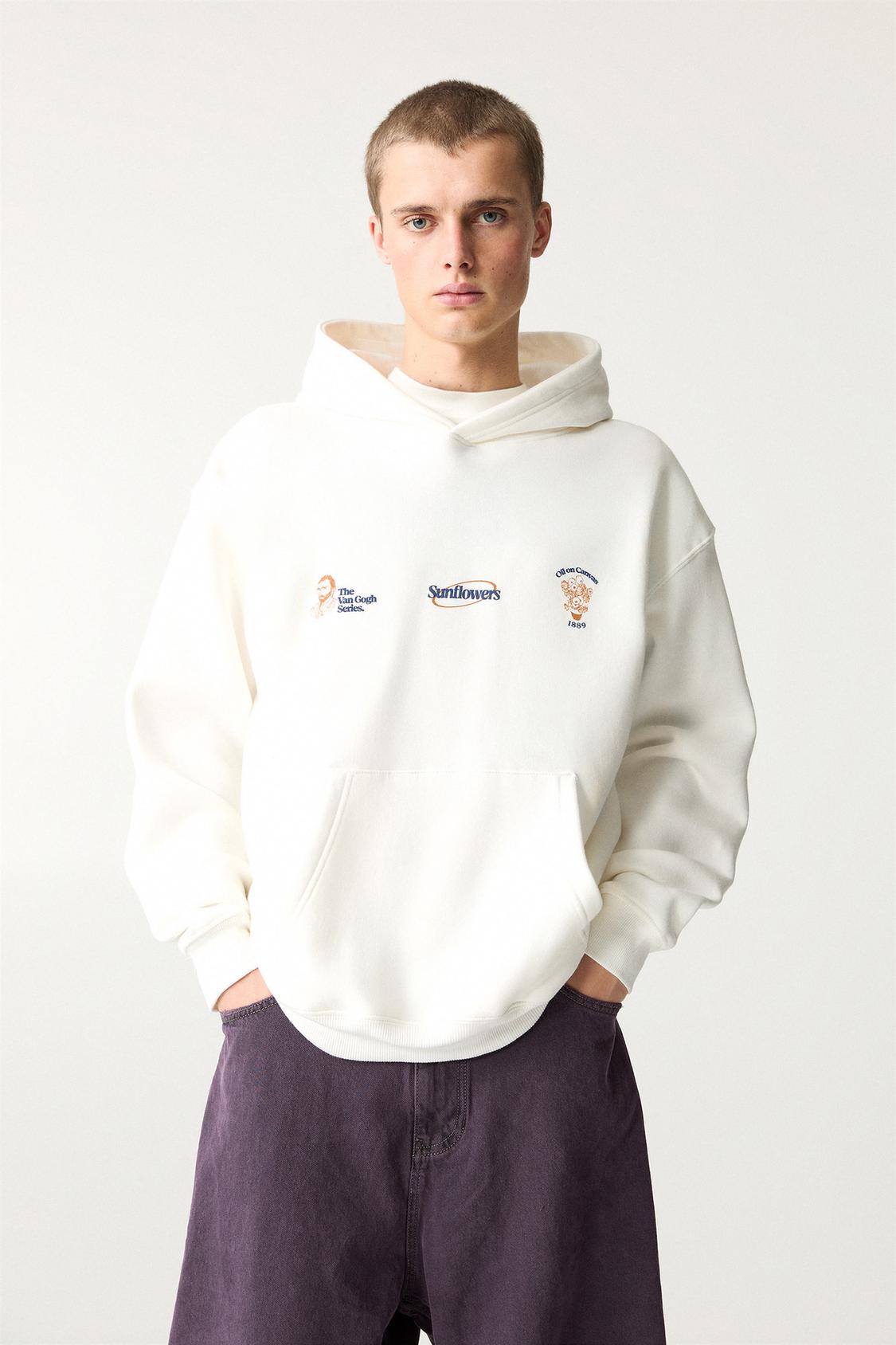 Van Gogh hoodie PULL&BEAR