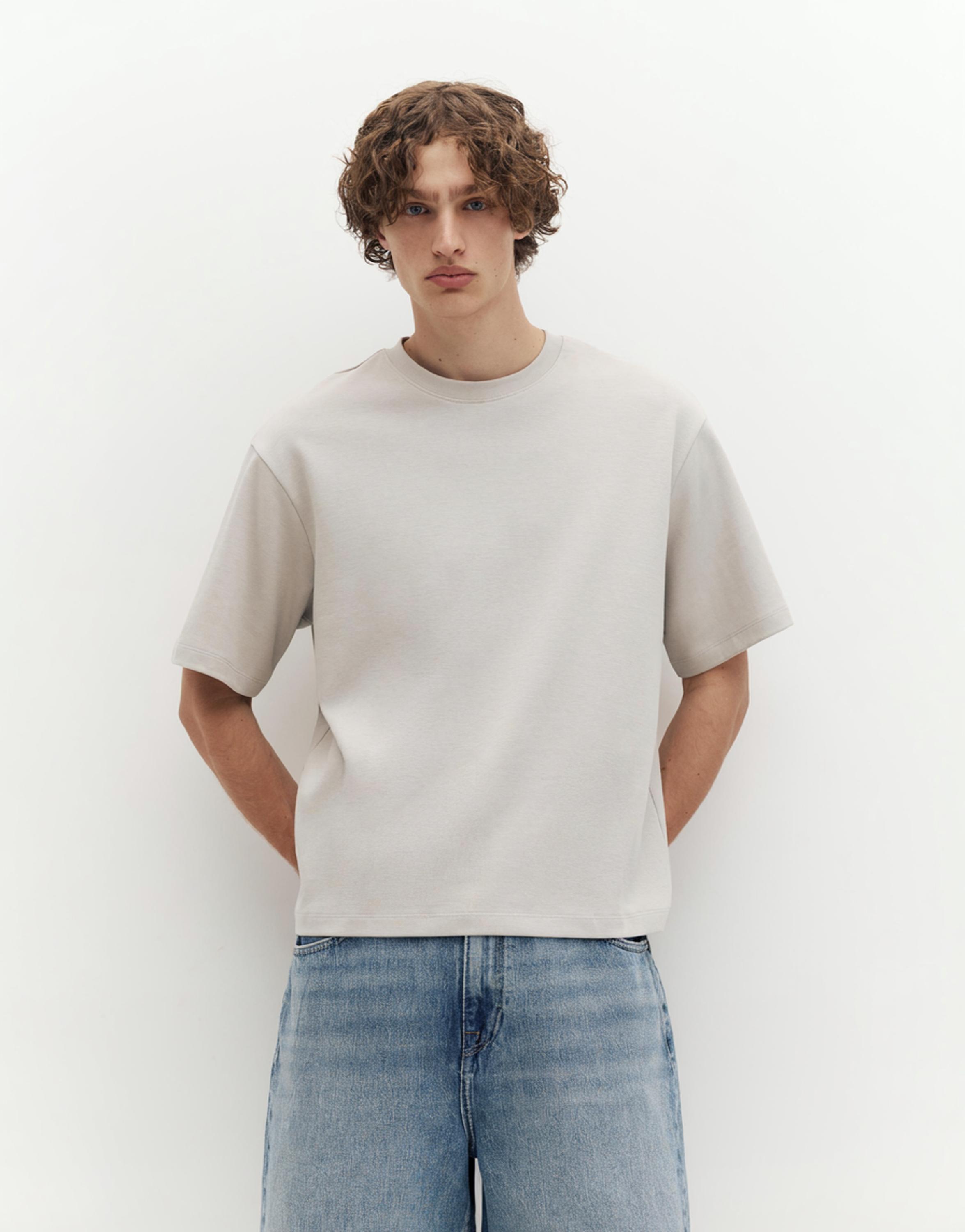 Boxy T-shirt — Stone