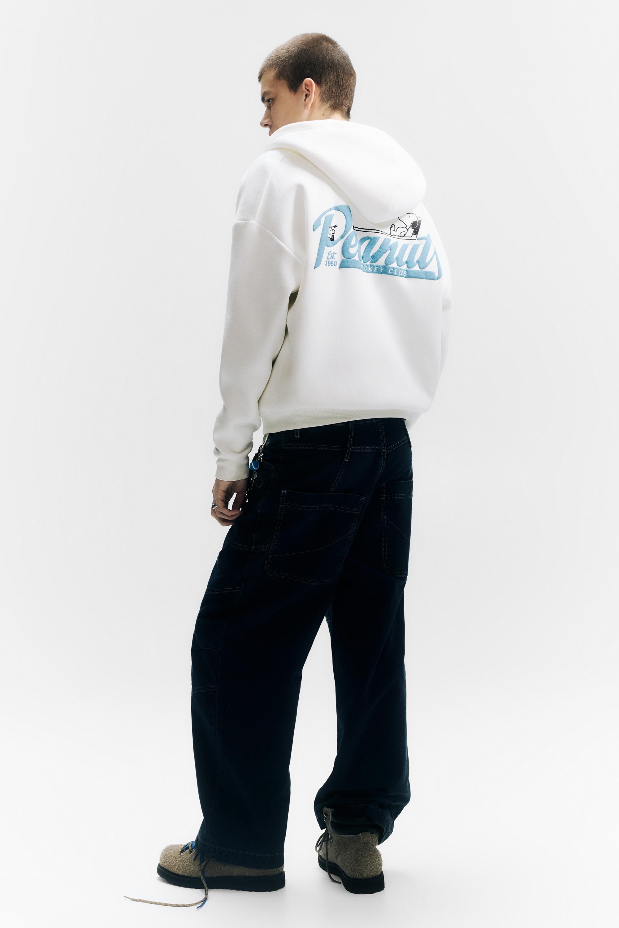 Fermuarlı kapüşonlu Peanuts sweatshirt - Görsel 7