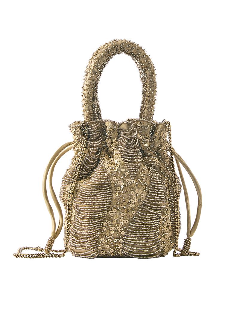 Beaded bag — Gold