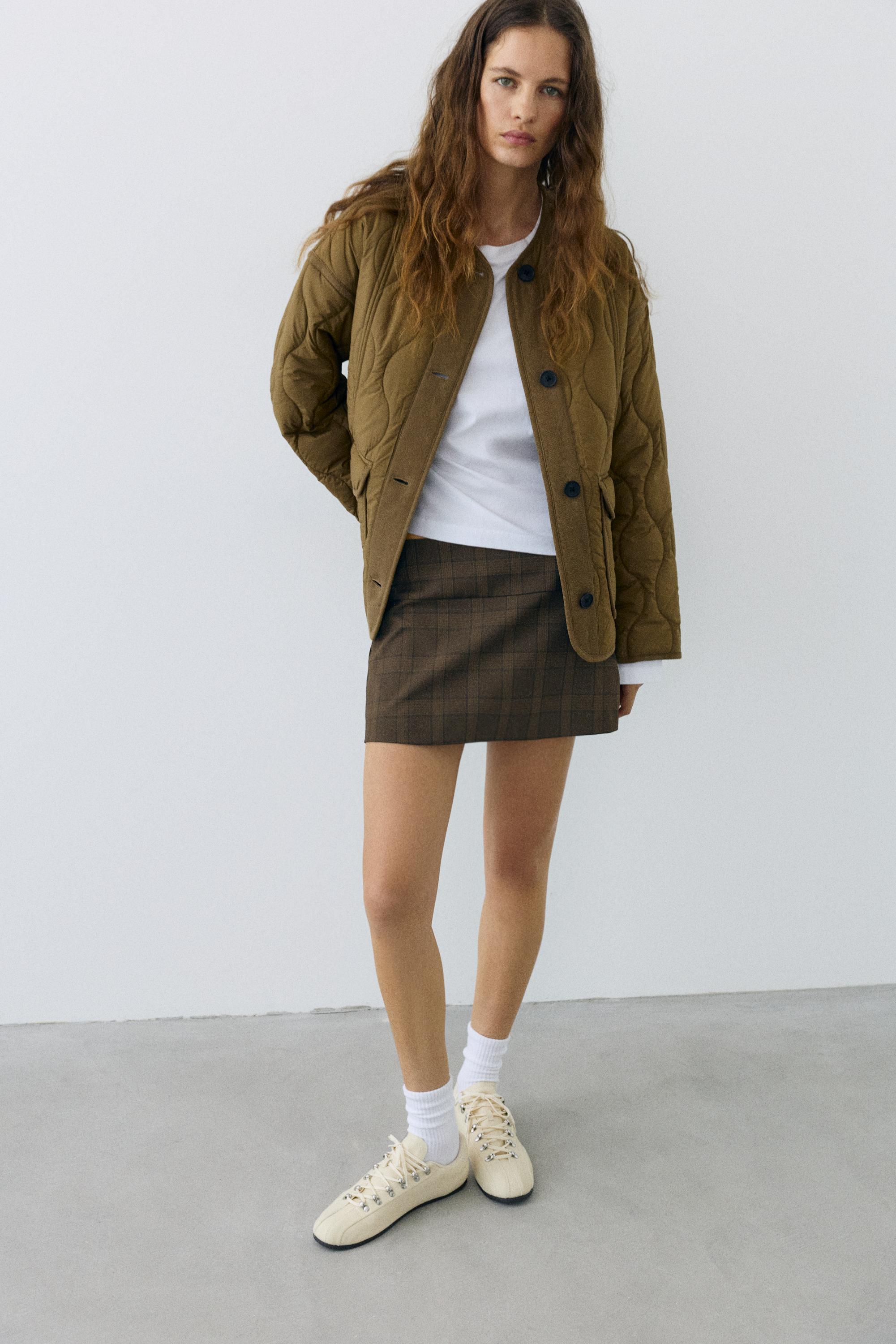 Mini skort — Dark brown