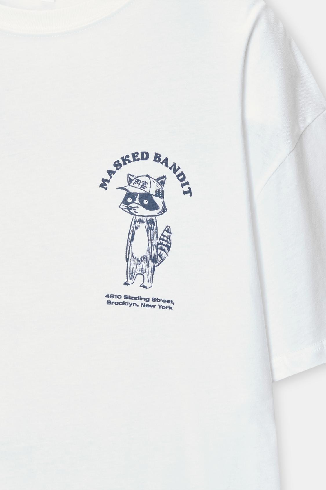 Oversize-Shirt mit Waschbär - PULL&BEAR 