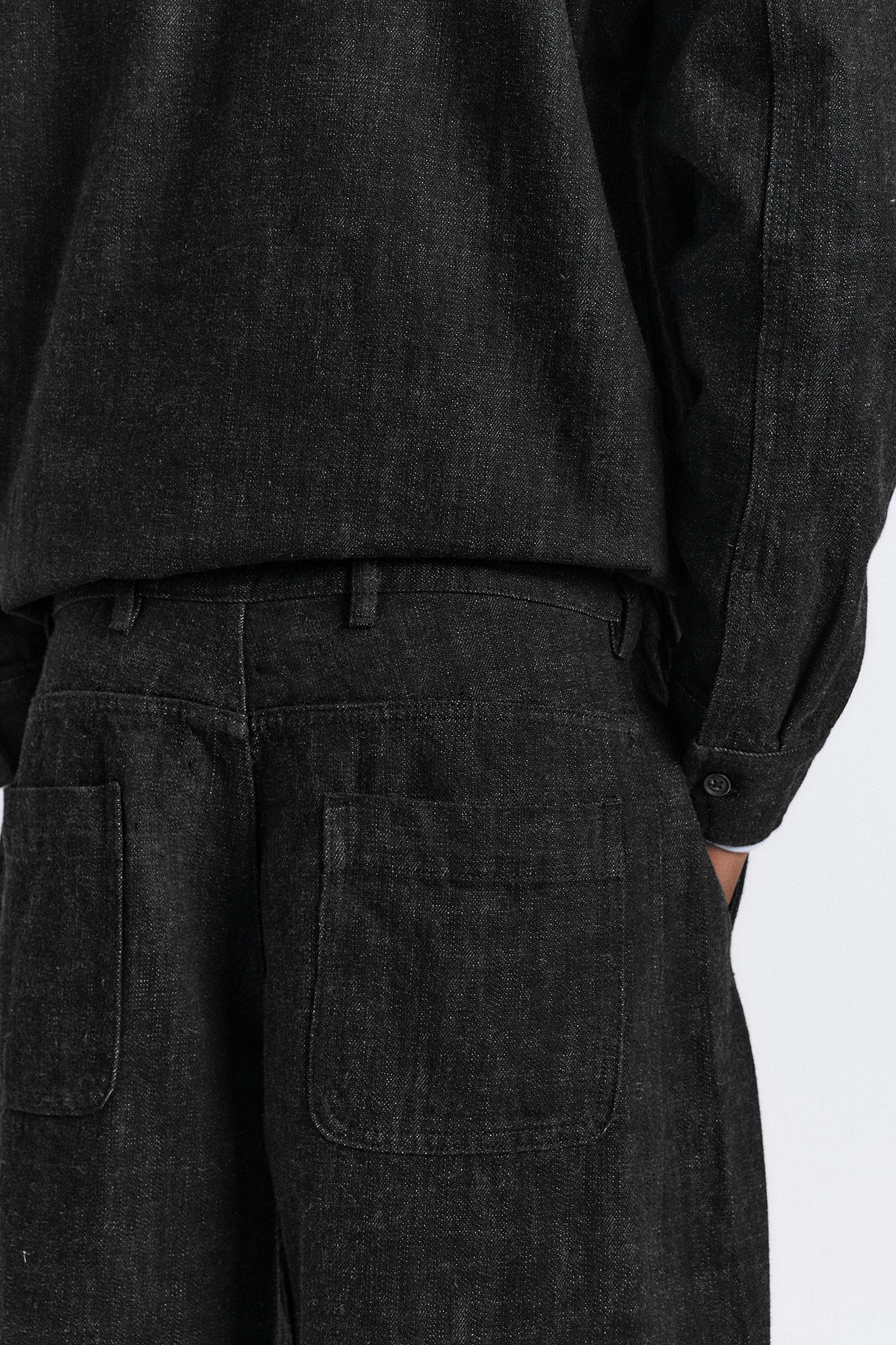 Dikiş detaylı düz paça pantolon - Görsel 23