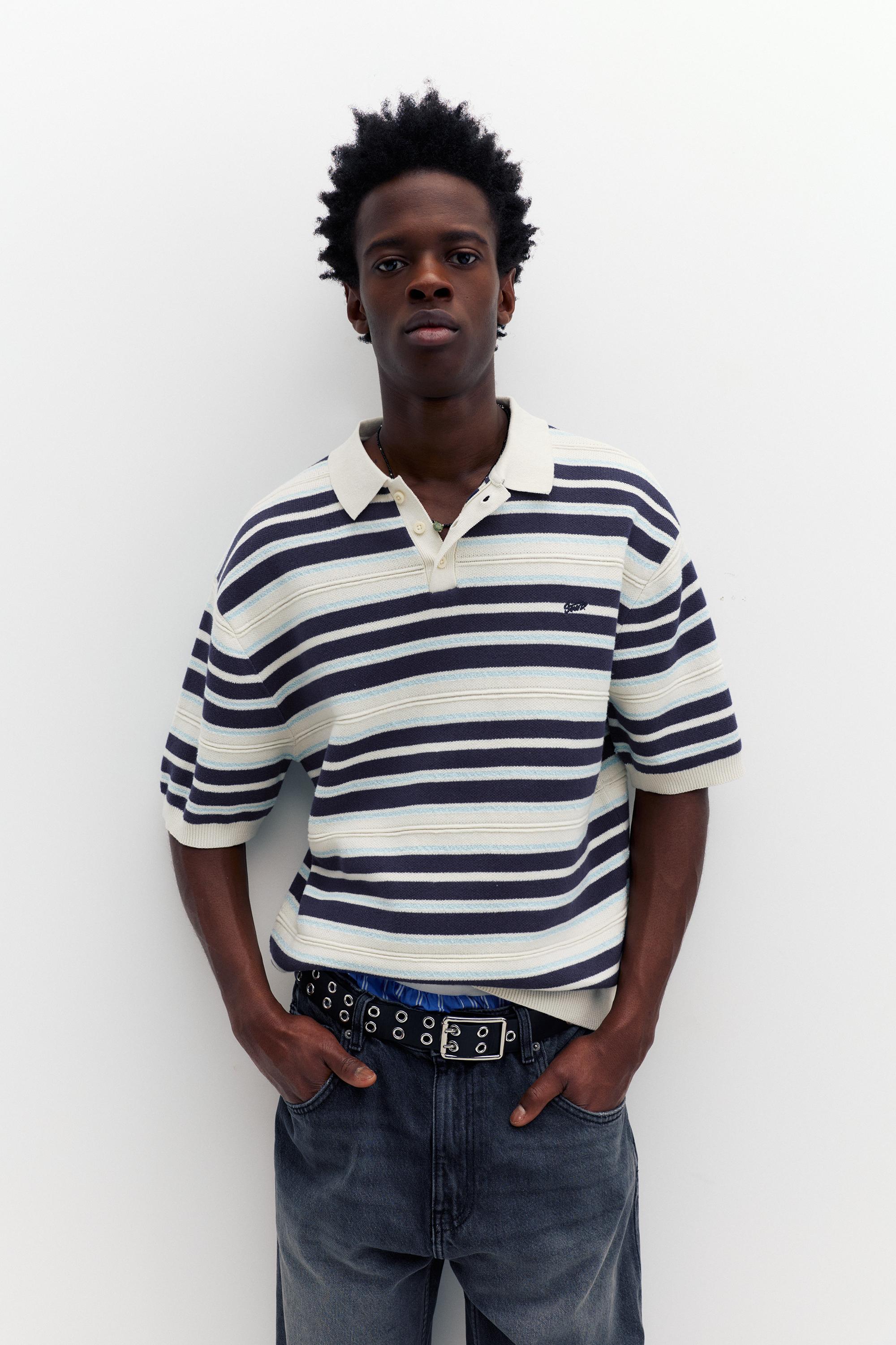 STWD çizgili örme polo - Görsel 14