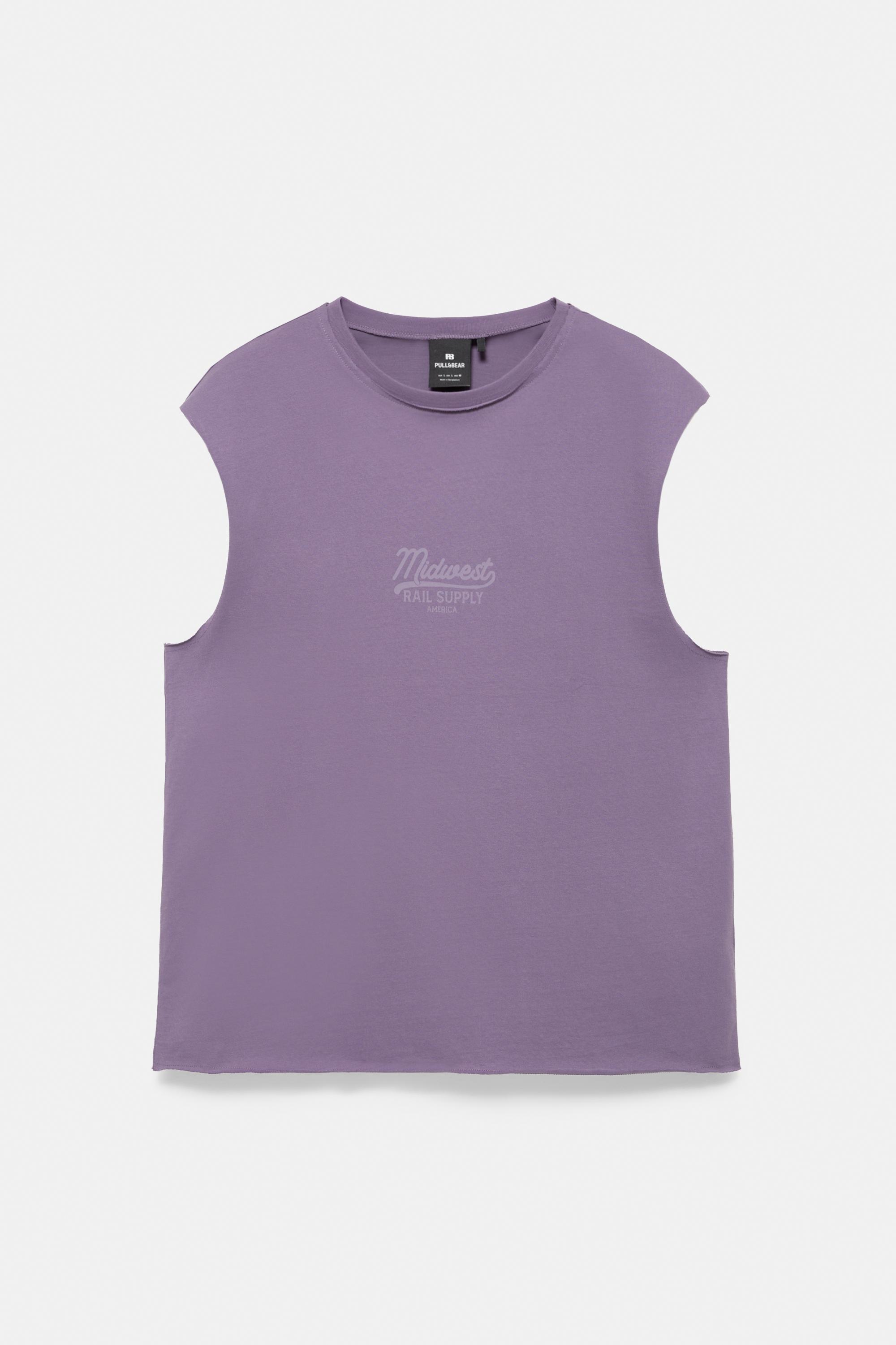 Midwest graphic tank top — Mulberry