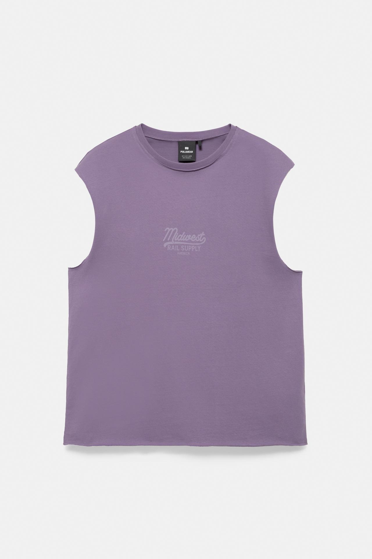 Midwest graphic tank top — Mulberry