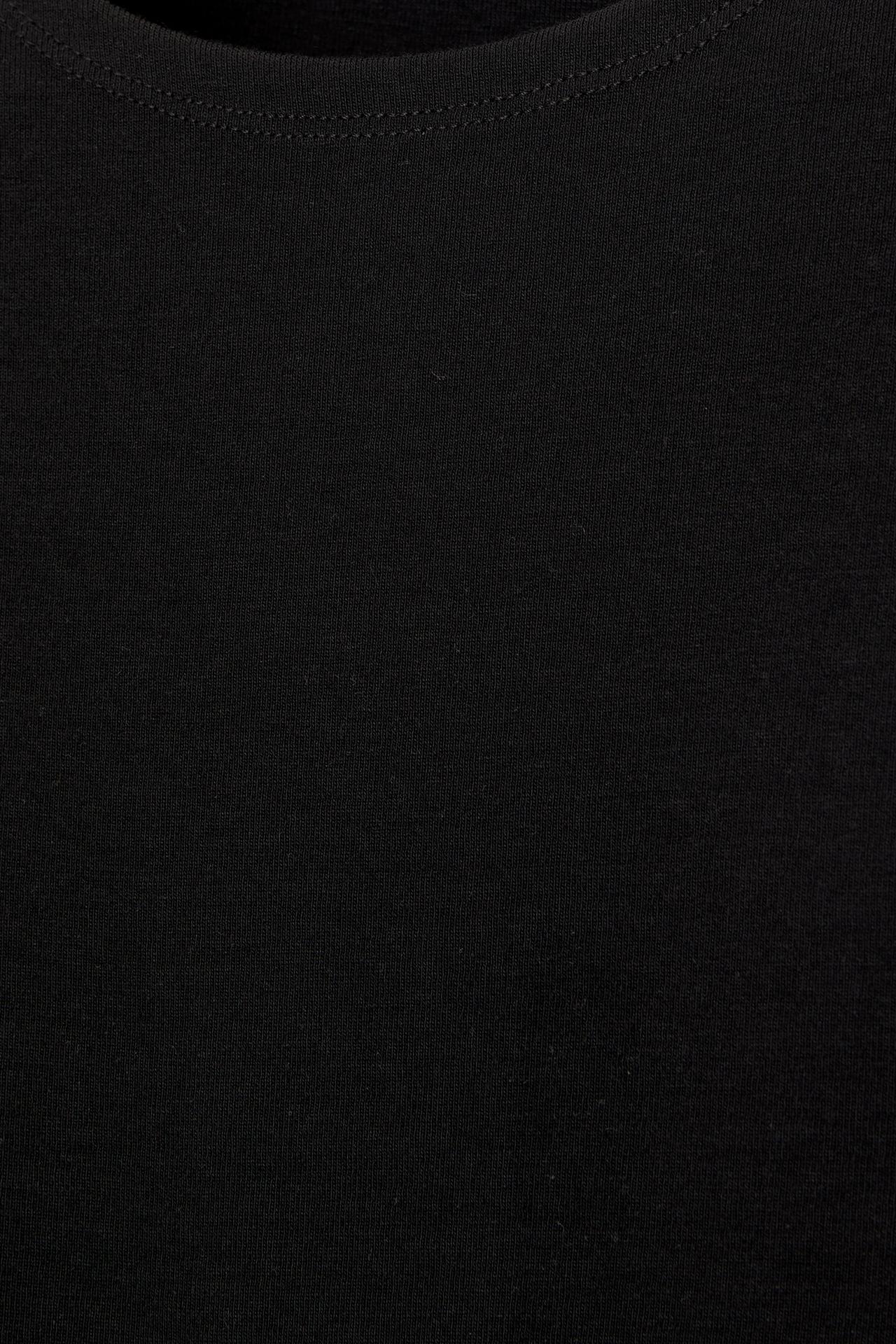Fitted short sleeve T-shirt — Black