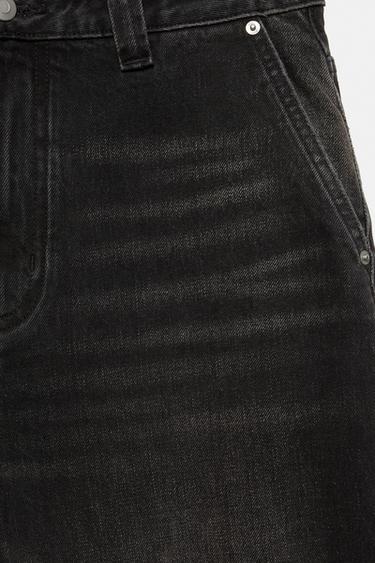 100% cotton barrel jeans — Faded black 9
