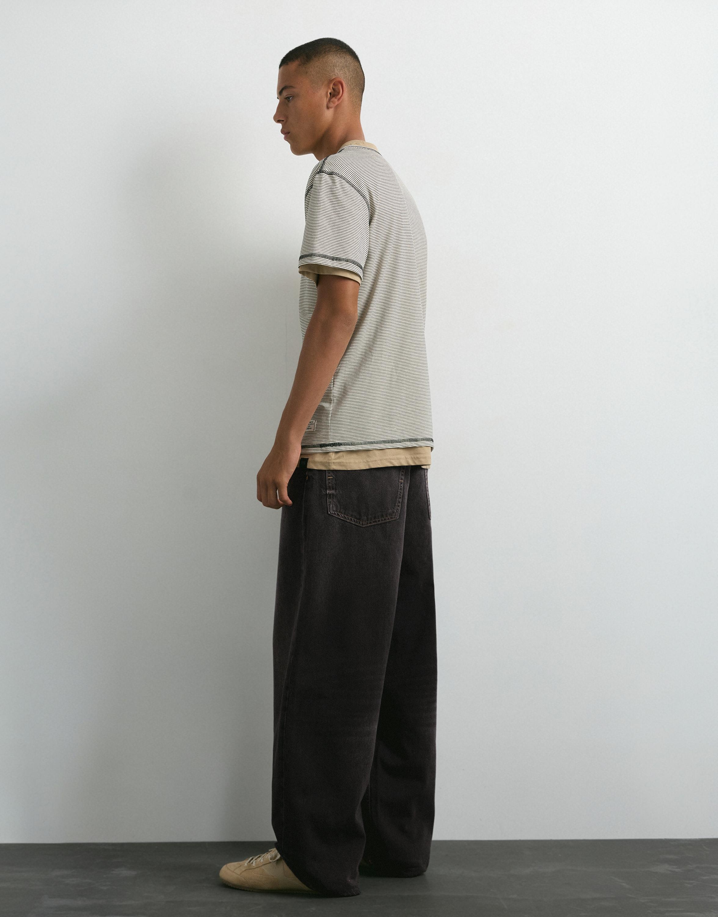 Relaxed baggy jeans — Faded black