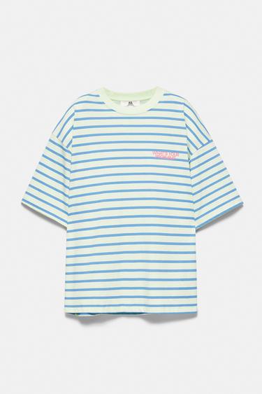 Oversize striped T-shirt — Blue/White 5