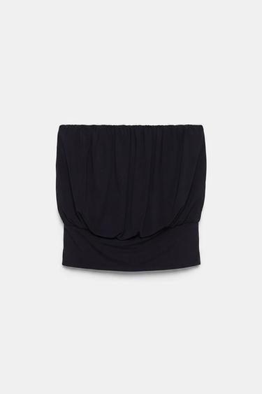 Strapless top with waistband — Black 6