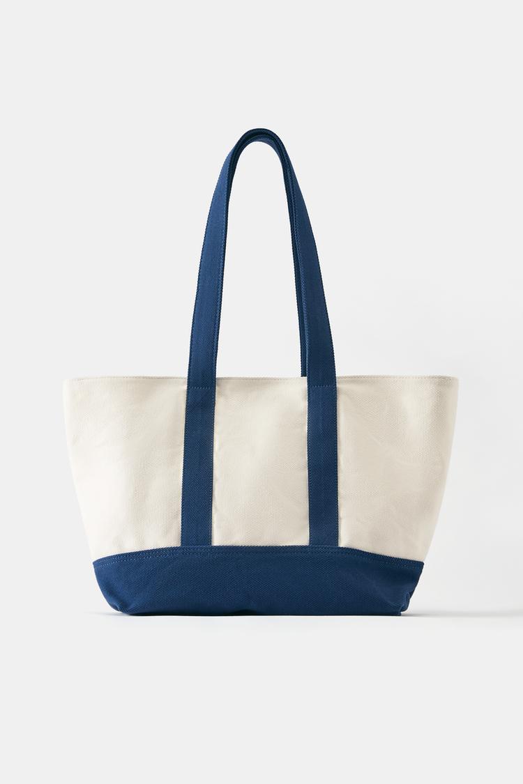 Canvas tote bag — Blue