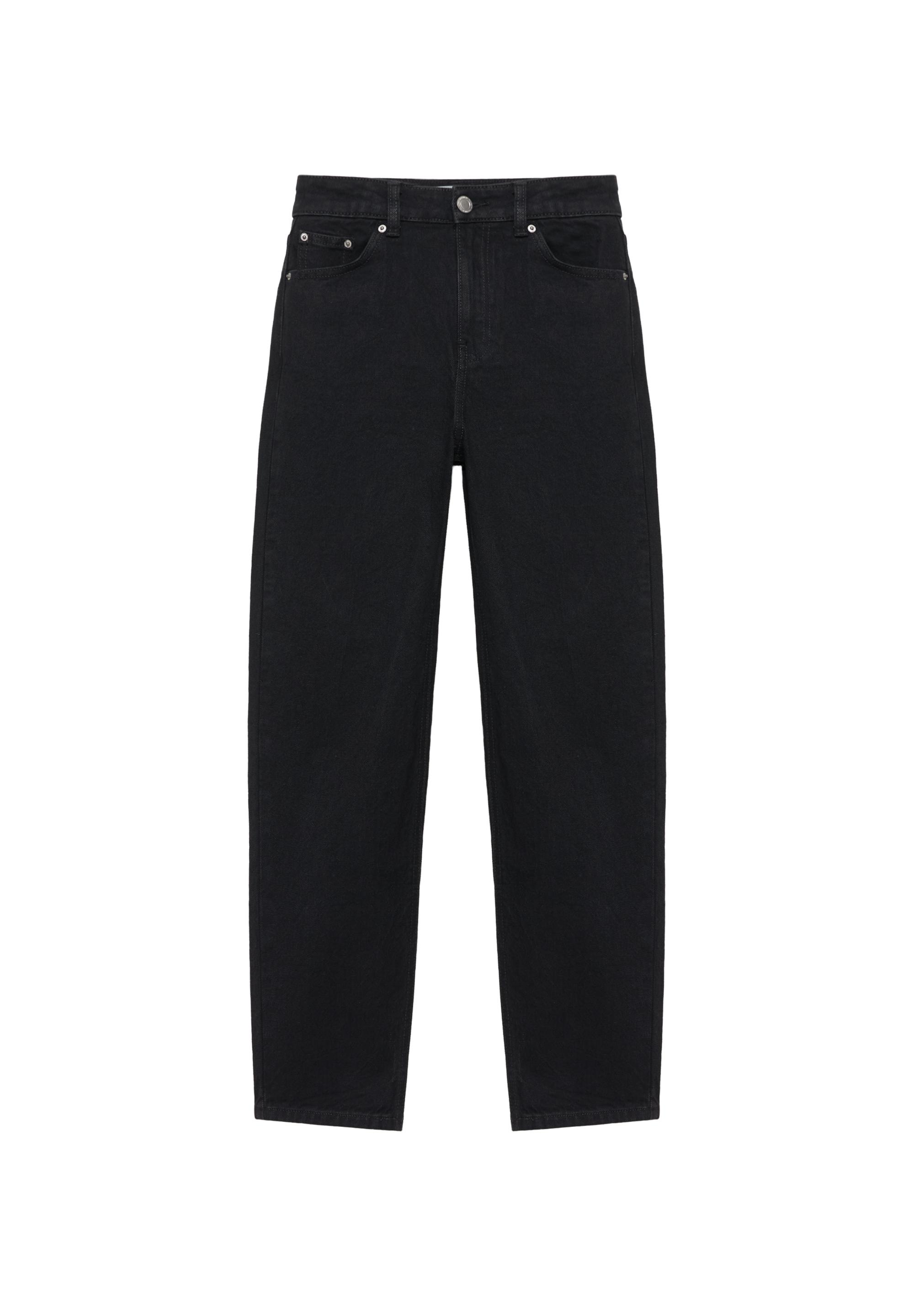 High-waist slim fit jeans — Black