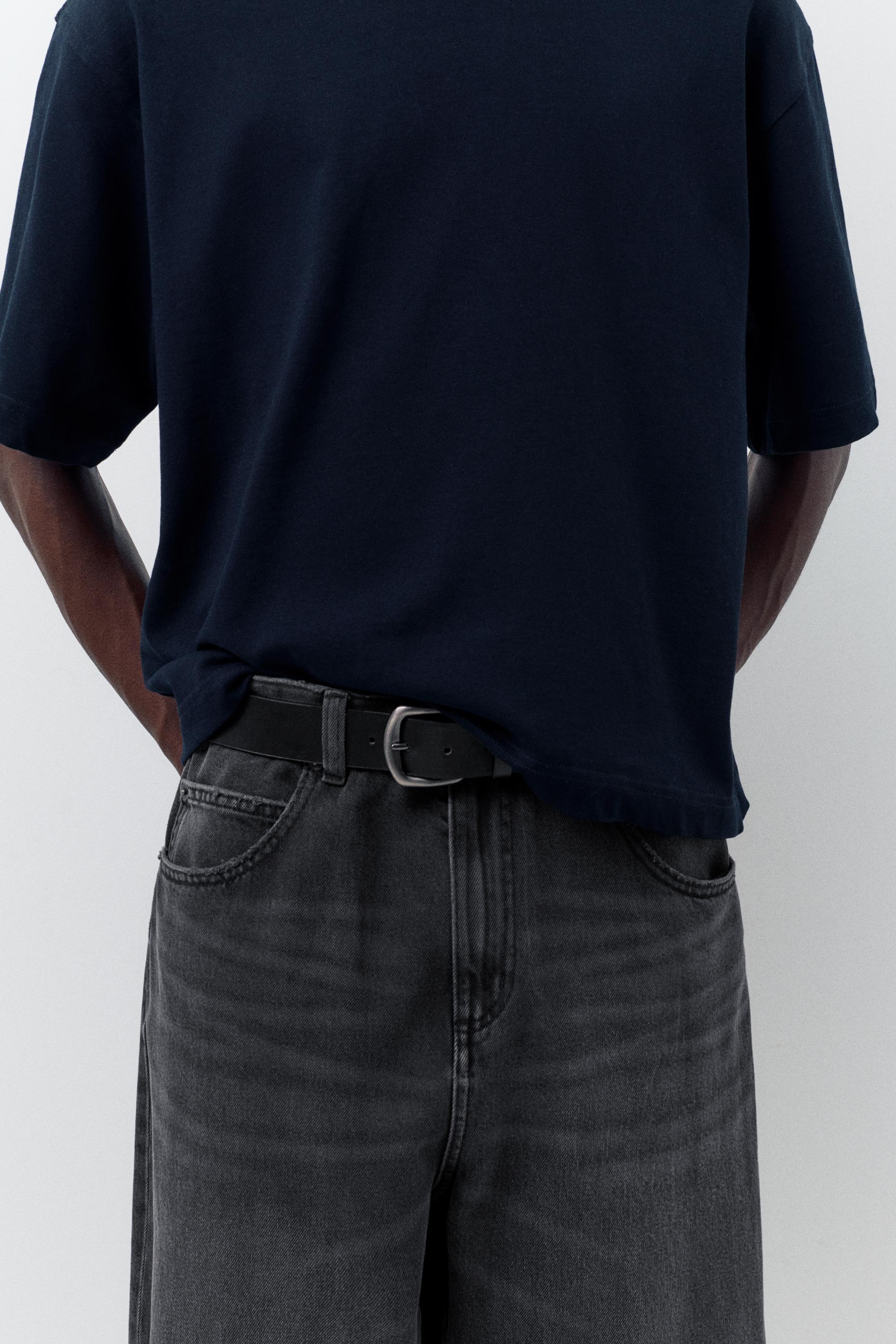 Relaxed fit baggy jeans — Faded black
