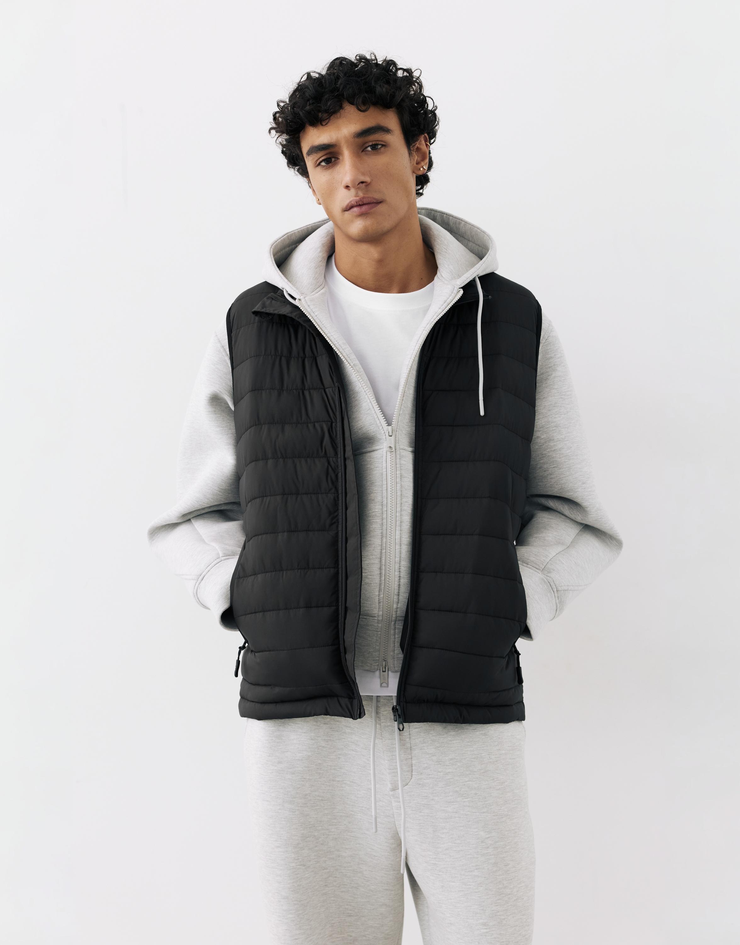 Quilted gilet — Black