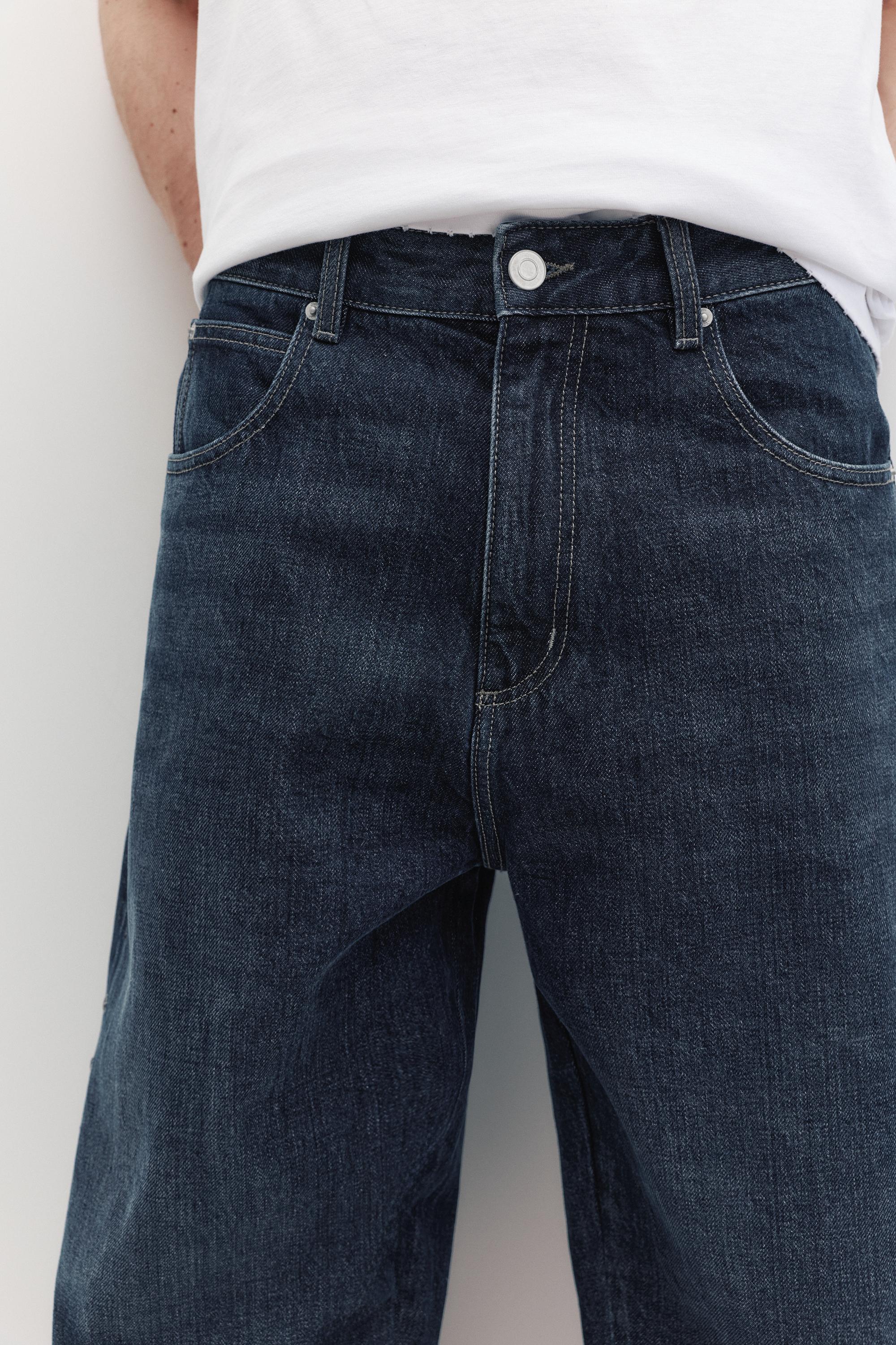 Yıldız detaylı baggy relaxed jean - Görsel 11