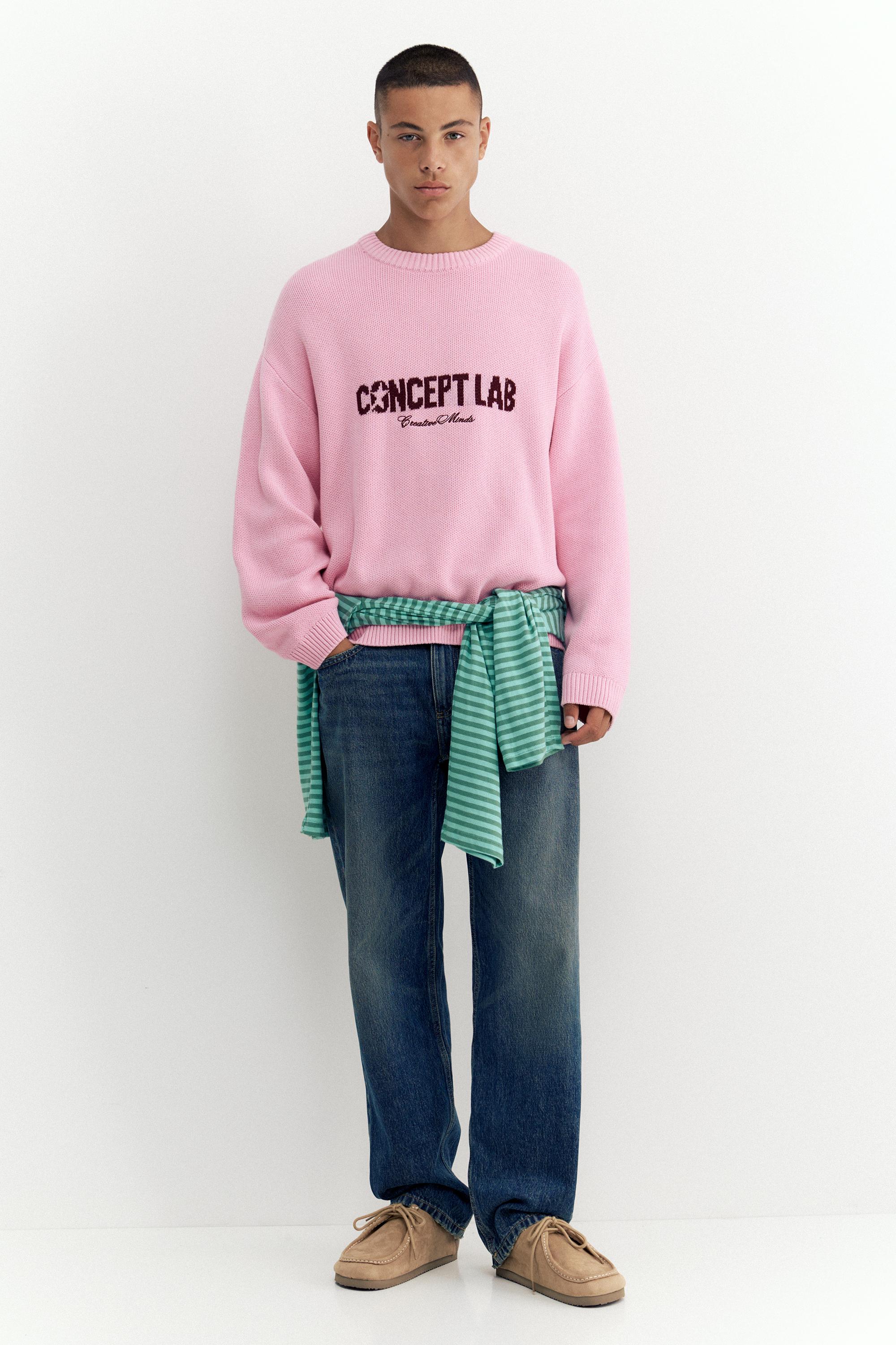 STWD graphic jumper — Pastel pink
