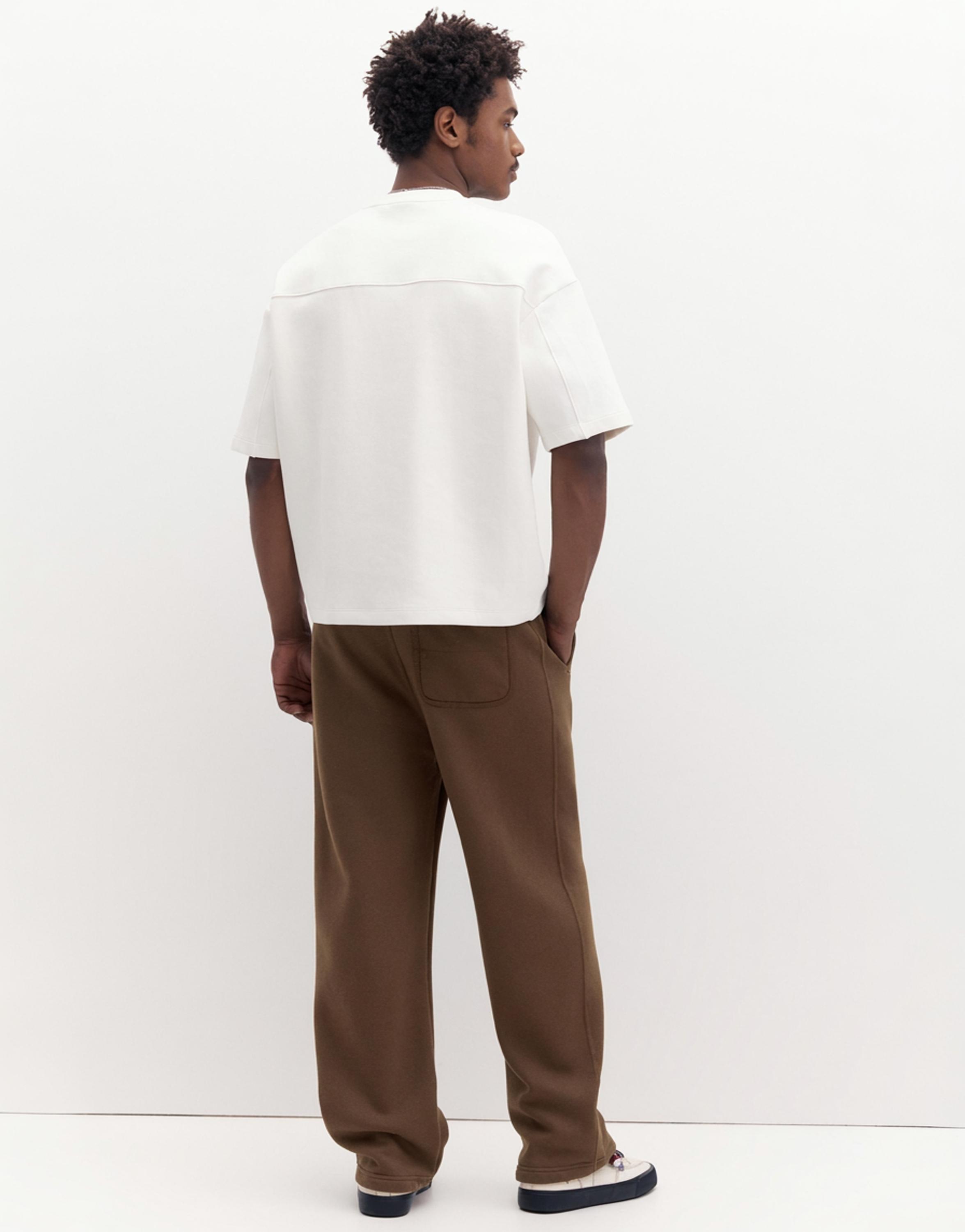 Basic baggy tracksuit bottoms — Brown