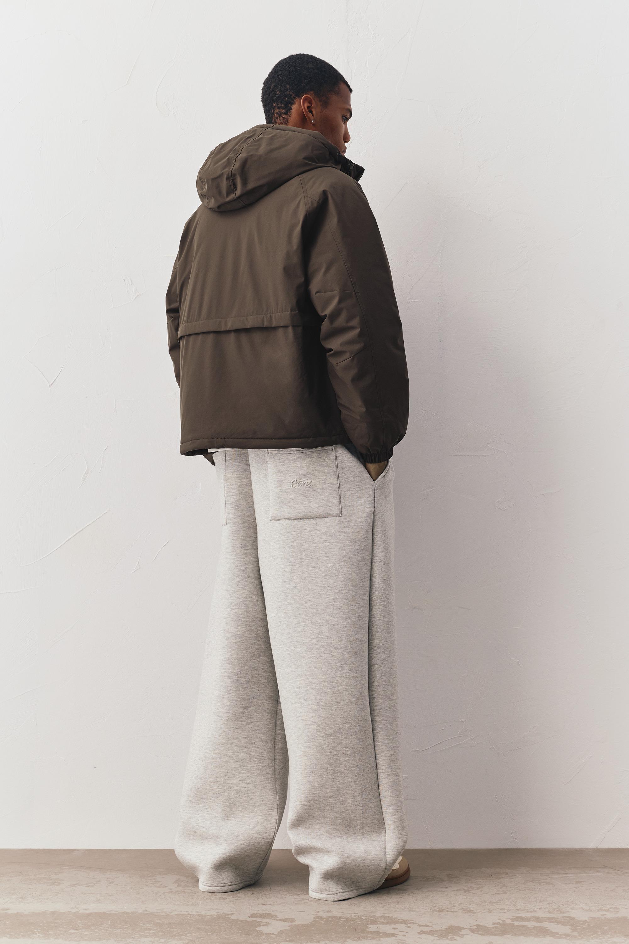 Dik yaka şişme mont - Görsel 20