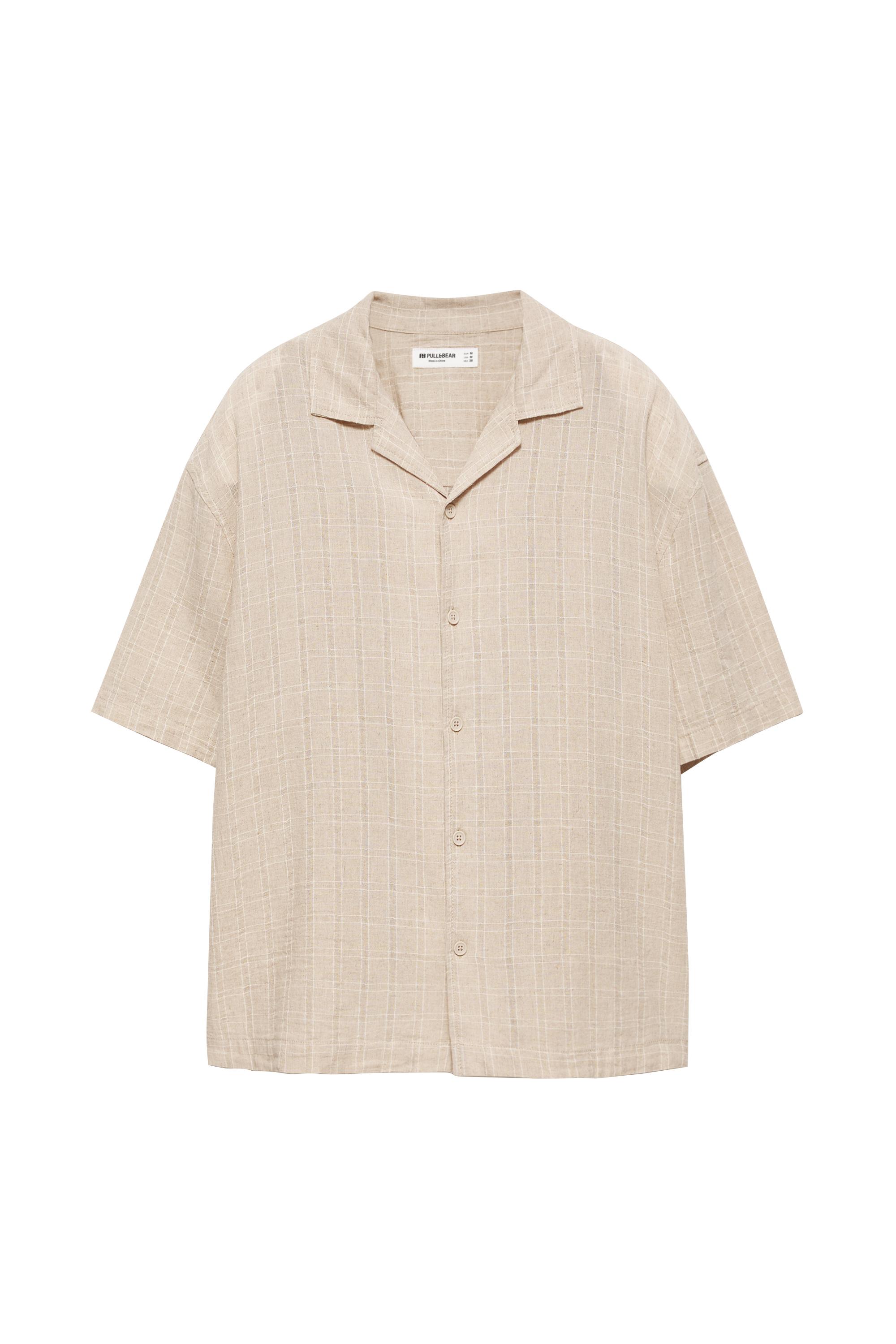 Pull&Bear Ketenli kareli gömlek görsel 2
