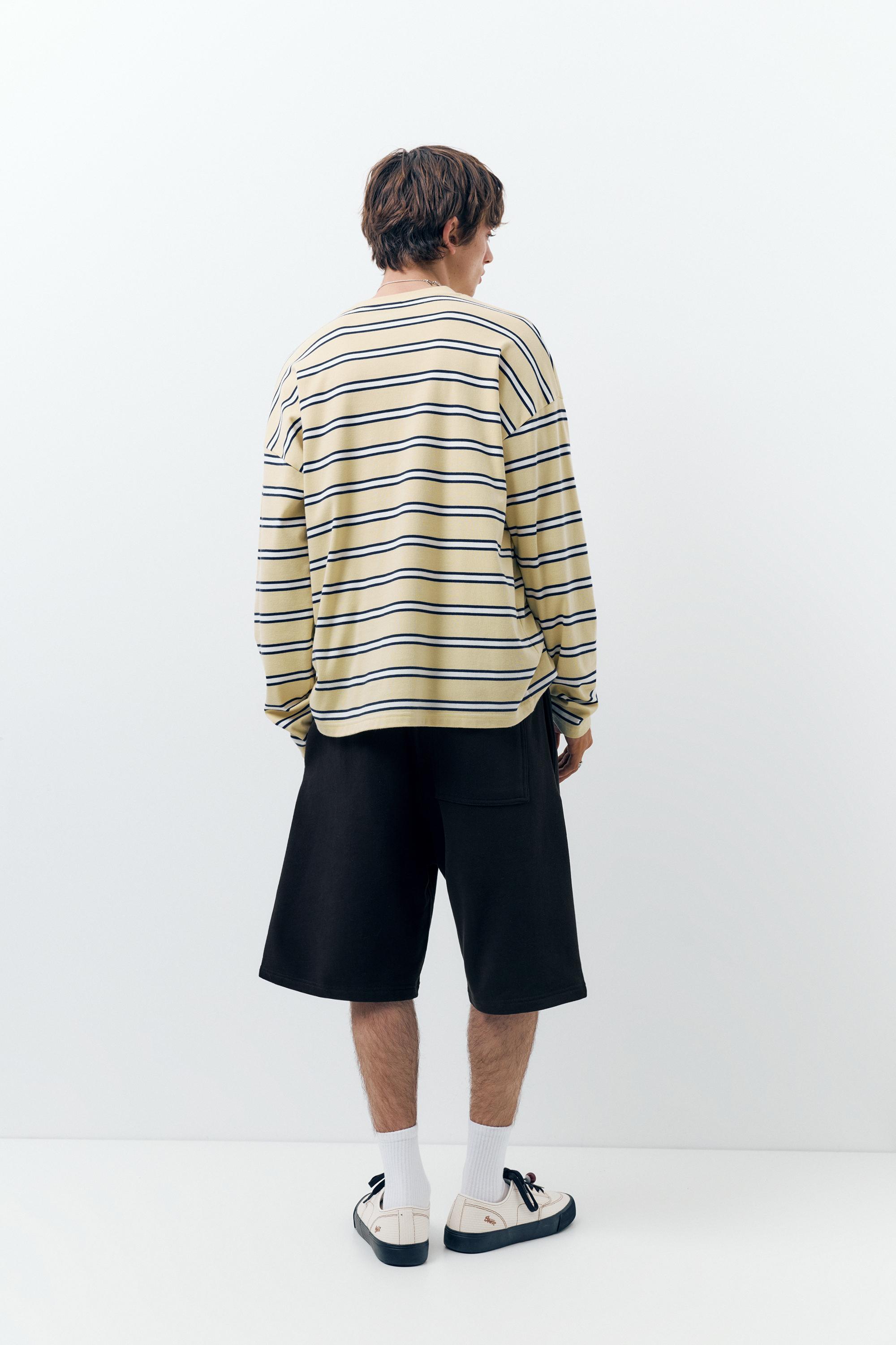 Wide leg jogger bermuda - Görsel 4