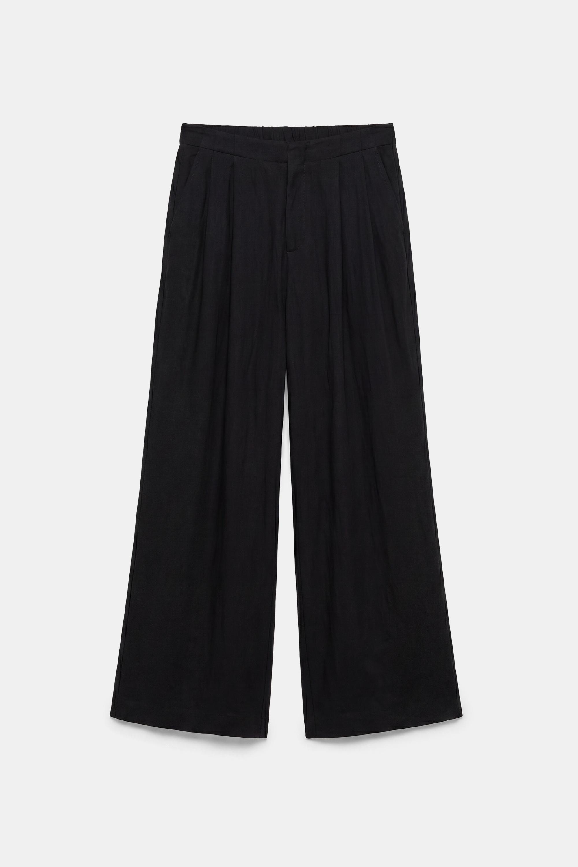 Darted smart trousers — Black