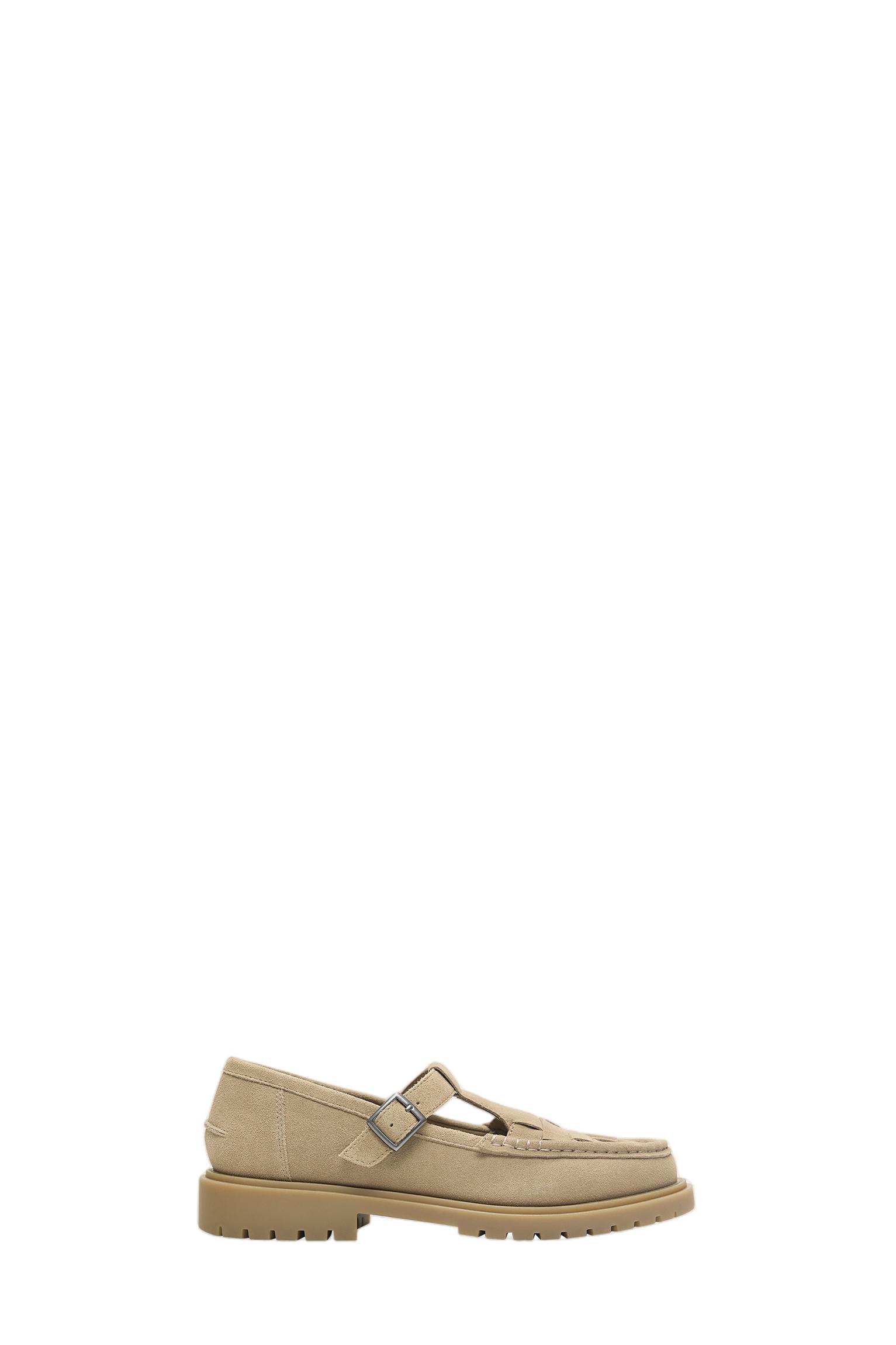 Deri detaylı tokalı ayakkabı - Görsel 33