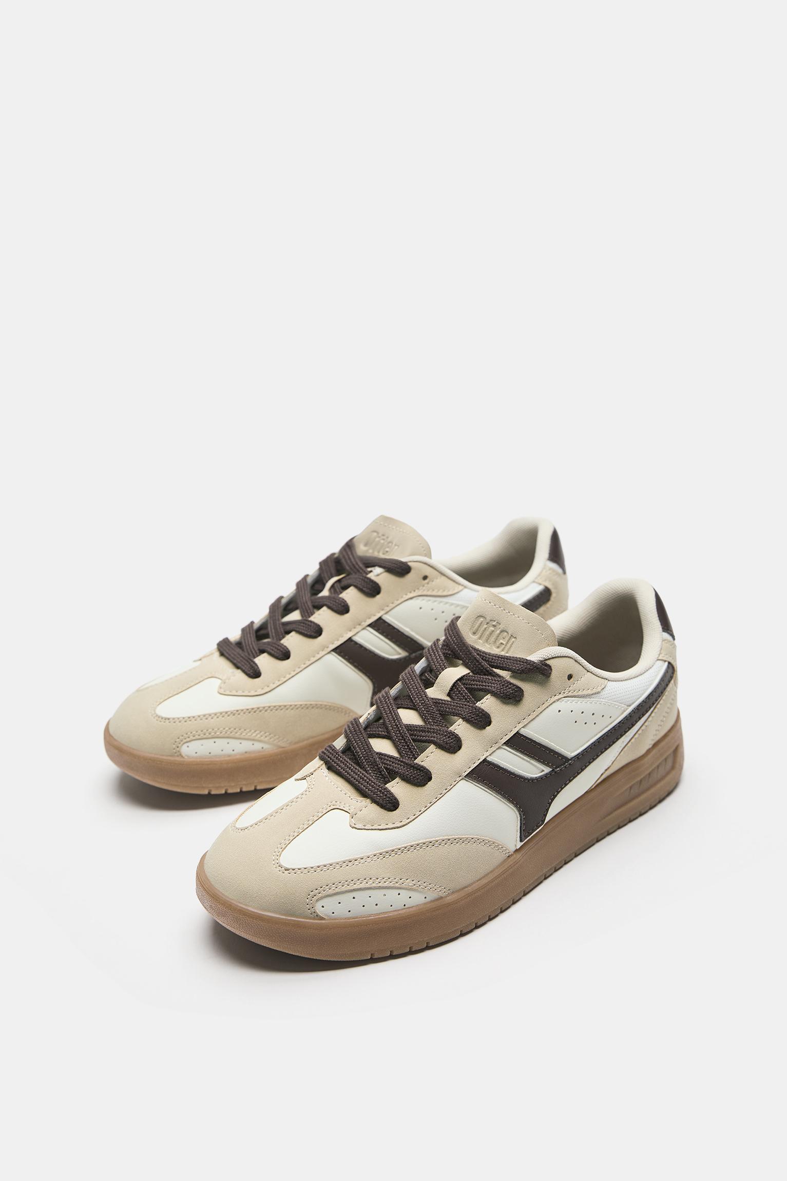 Retro trainers — Ecru