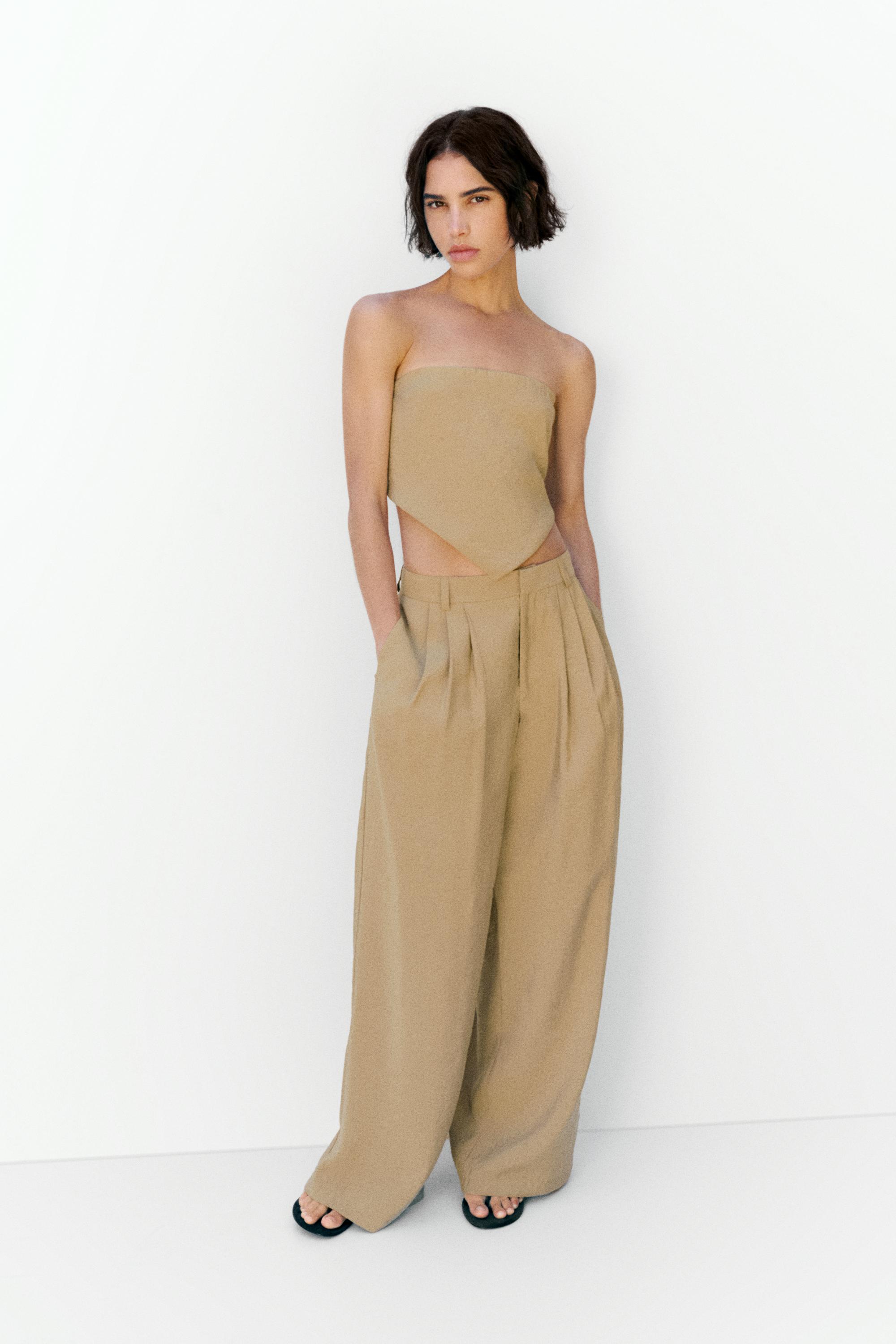 Bandana top — Light camel