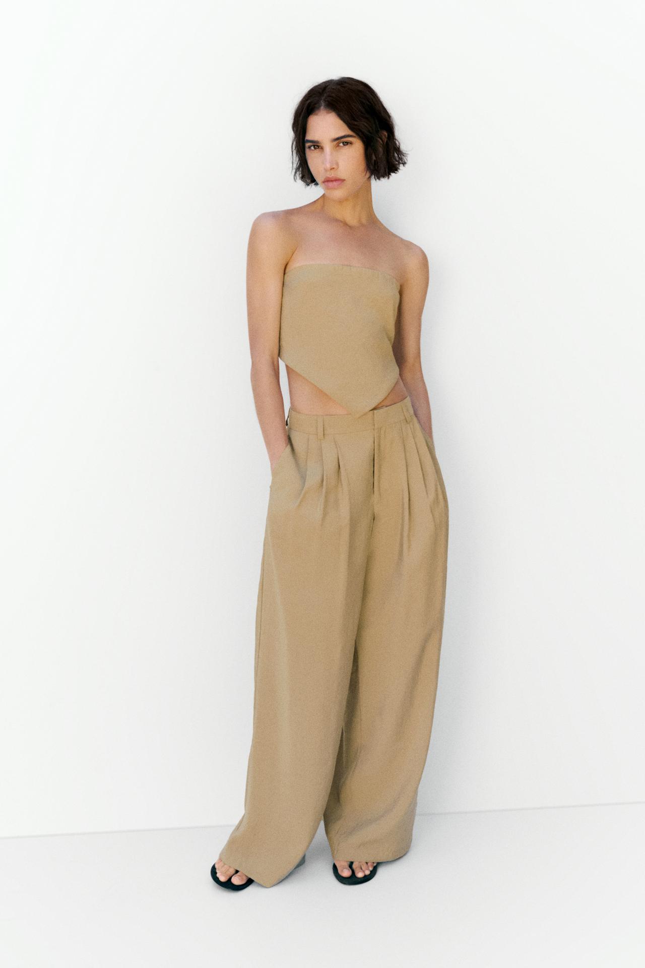Bandana top — Light camel
