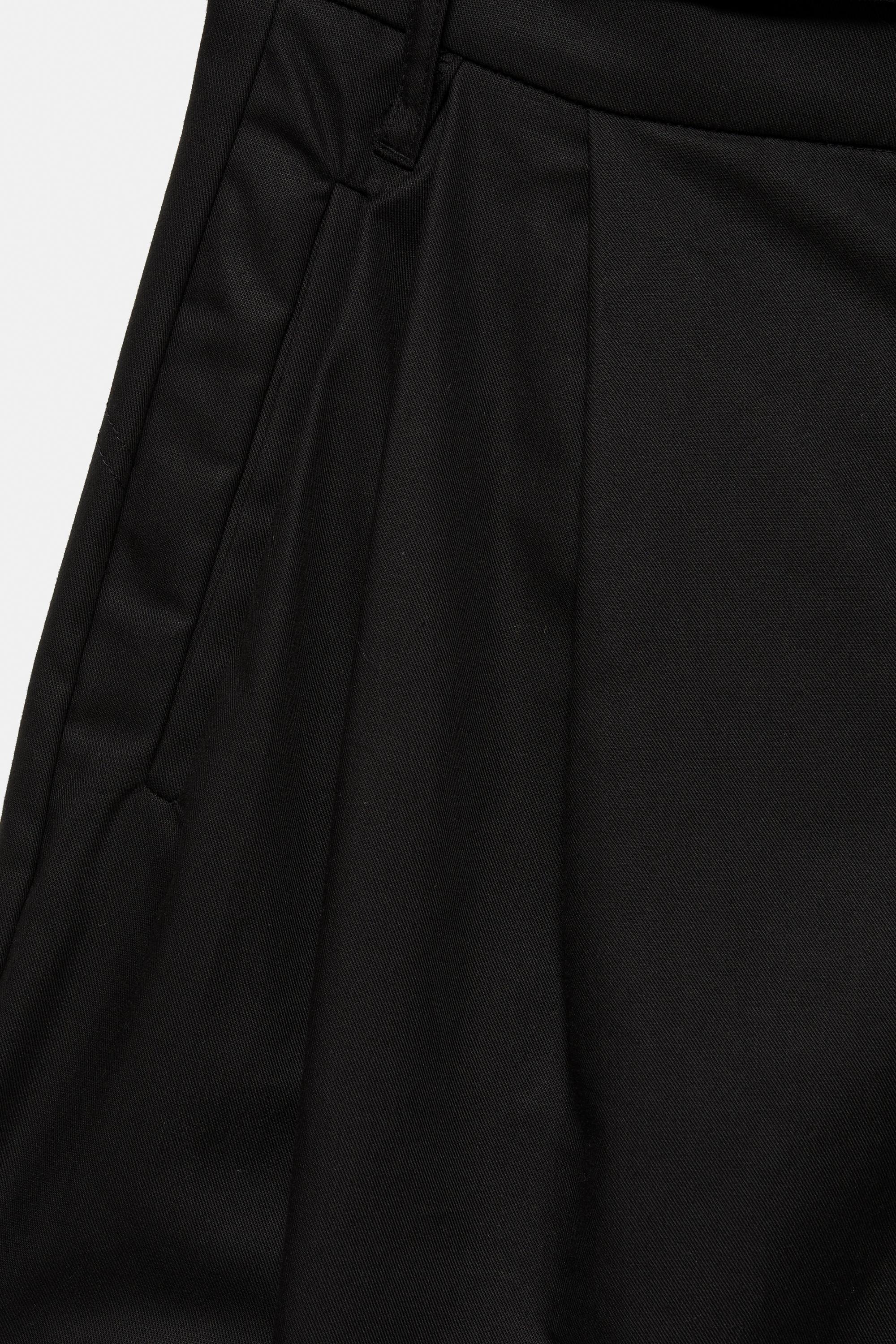 Balloon cargo trousers with belt — Faded black