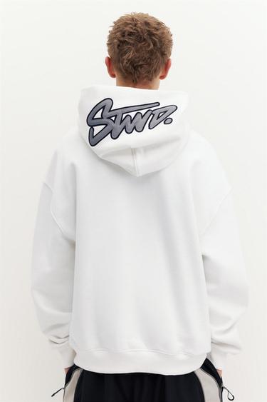 STWD hood sweatshirt — Off white 5