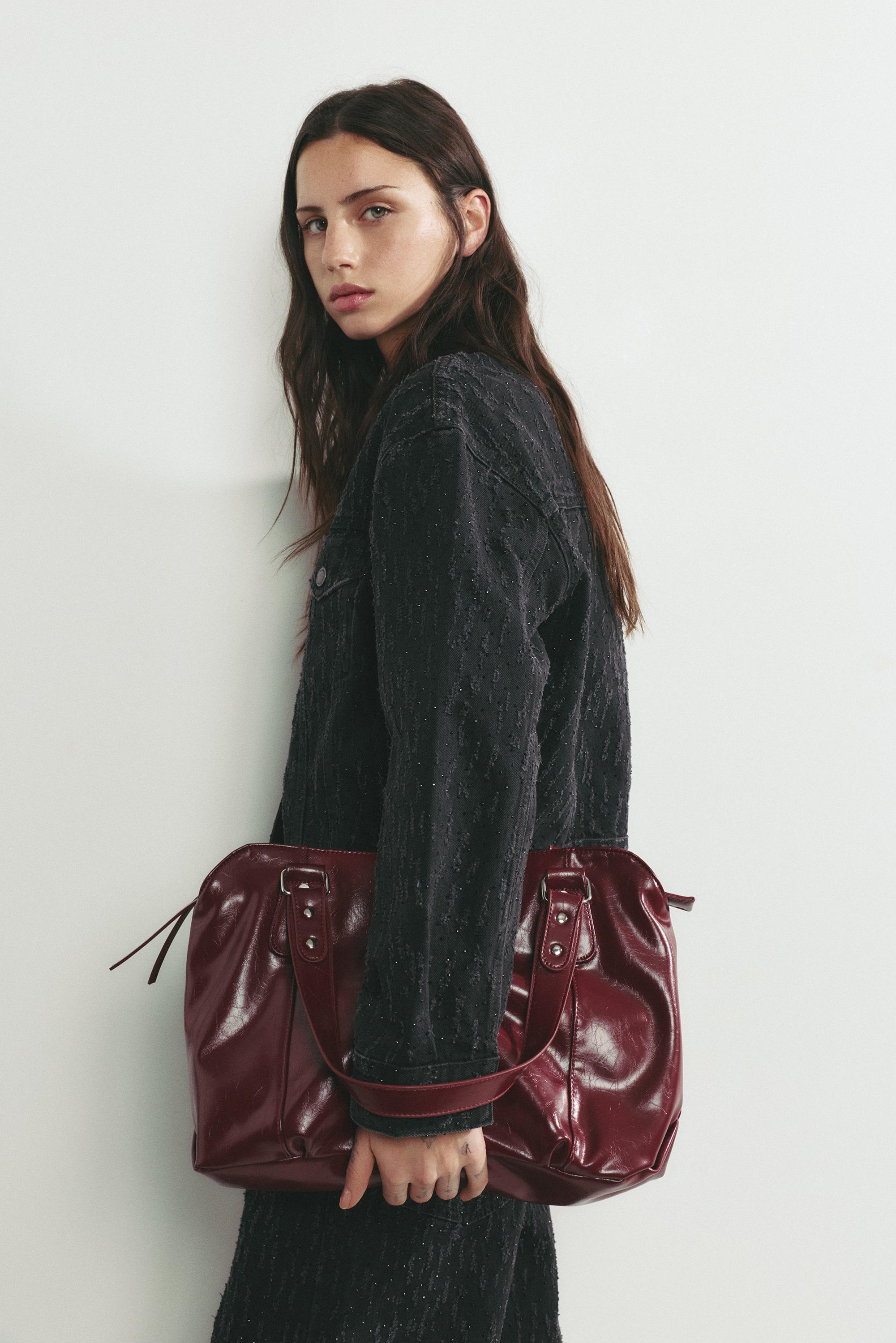 Süsleme detaylı shopper çanta - Görsel 28