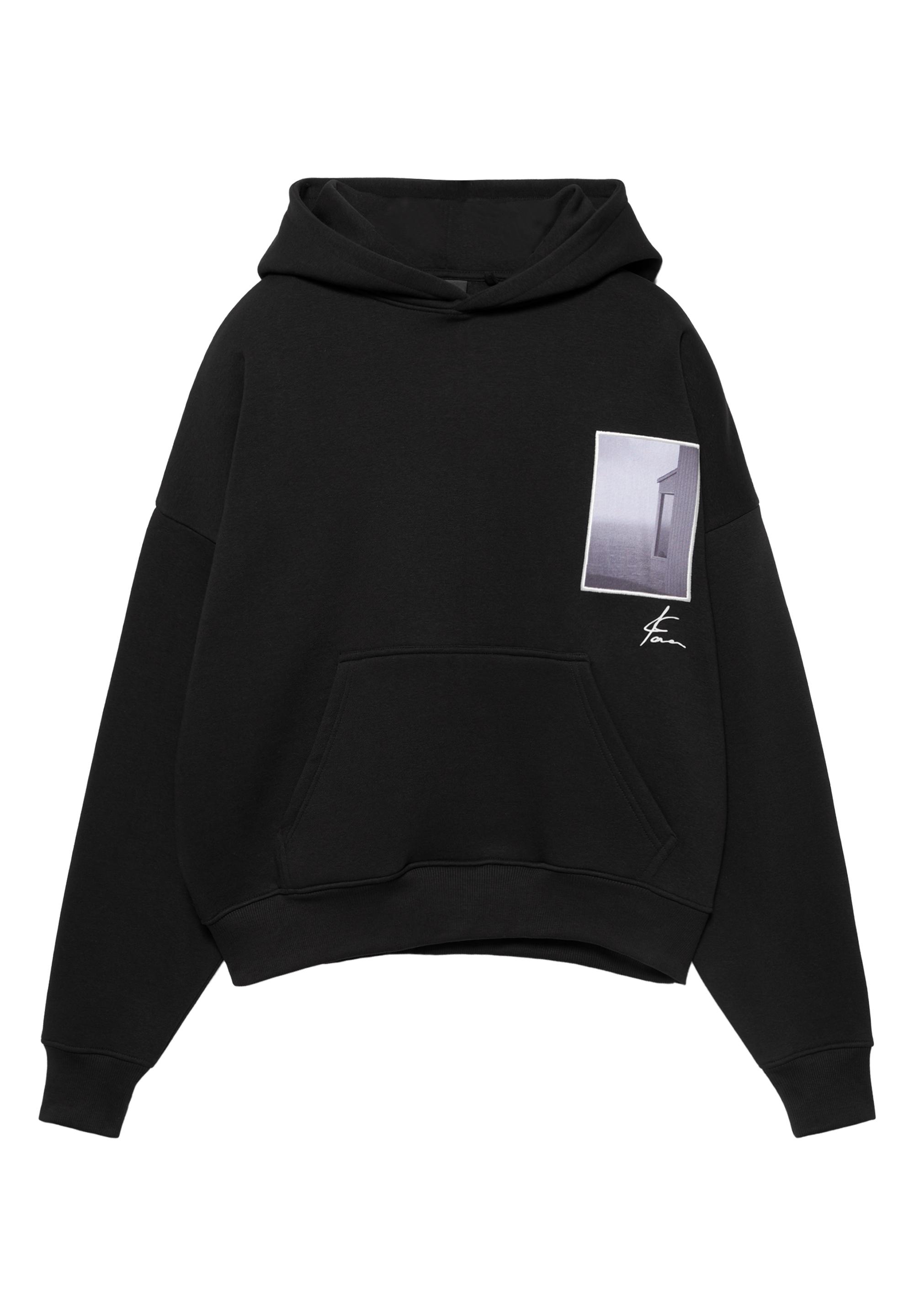 Kapüşonlu grafik sweatshirt - Görsel 3