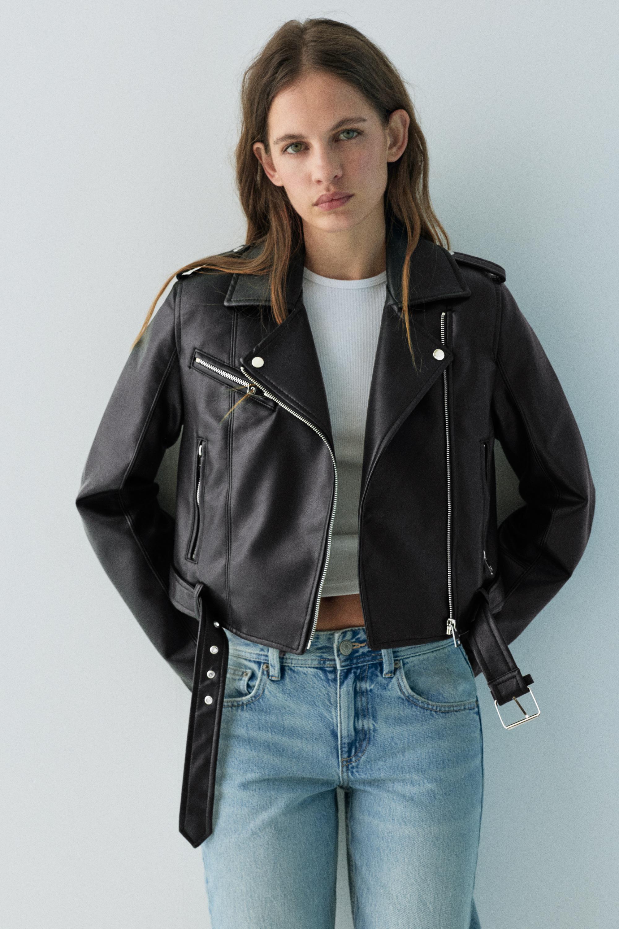 Giubbotto Biker Finta Pelle